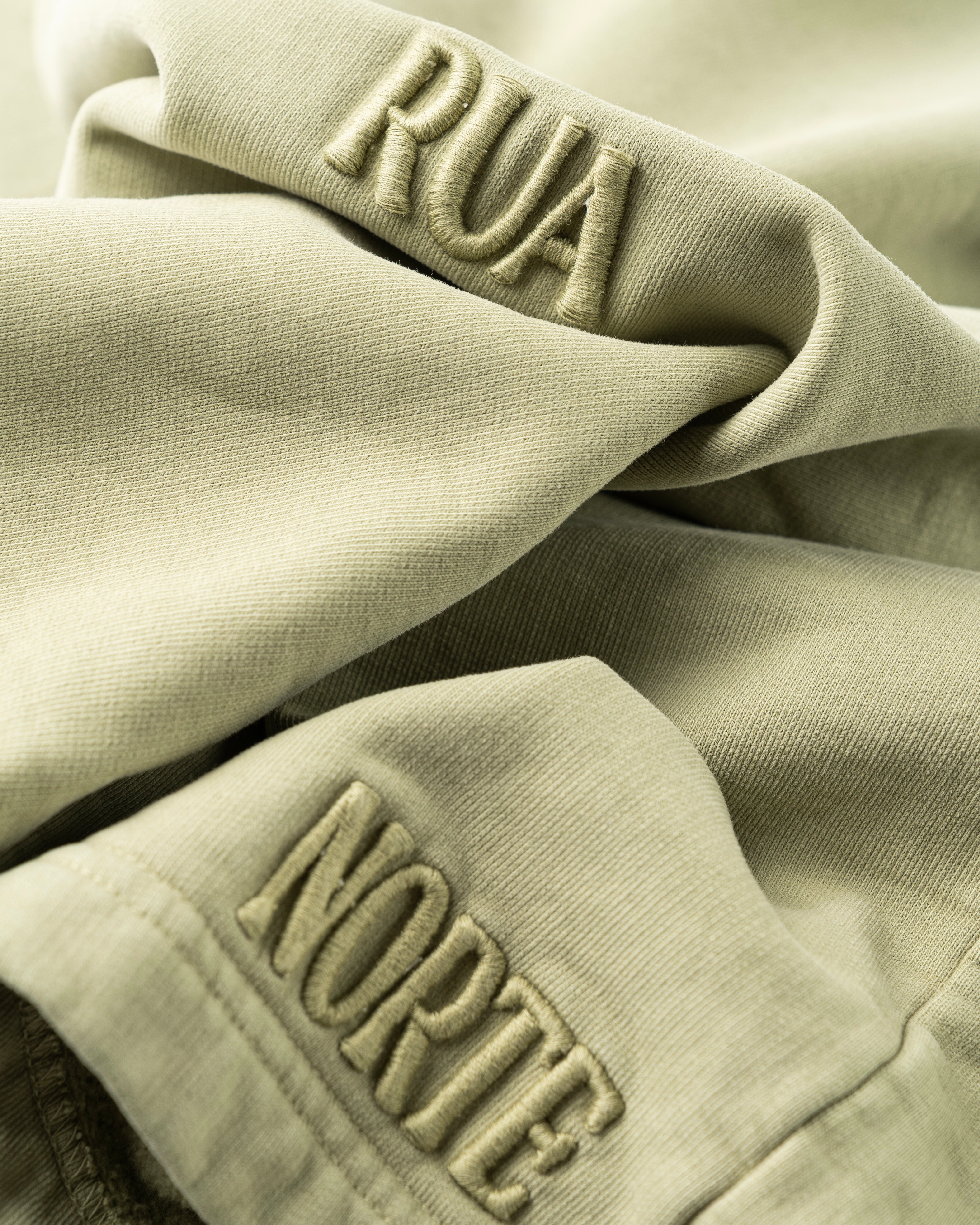 Core Hand Sprayed Hoodie - Faded Moss Grey