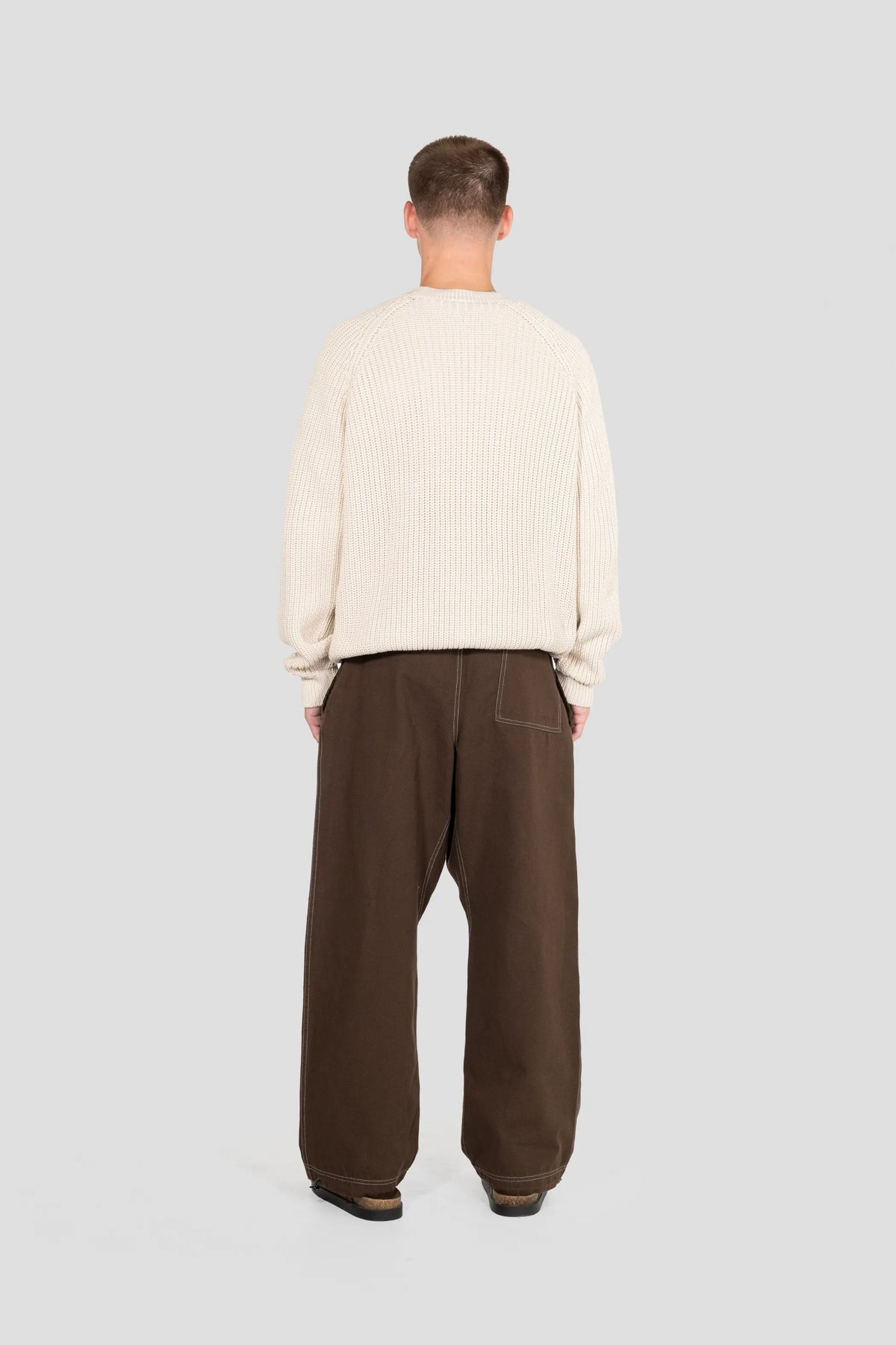 Heavyweight Knitted Jumper - Tofu