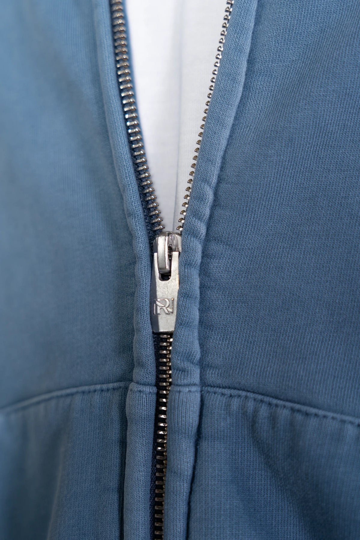 Core Hand Sprayed Zip Hoodie - Faded Blue