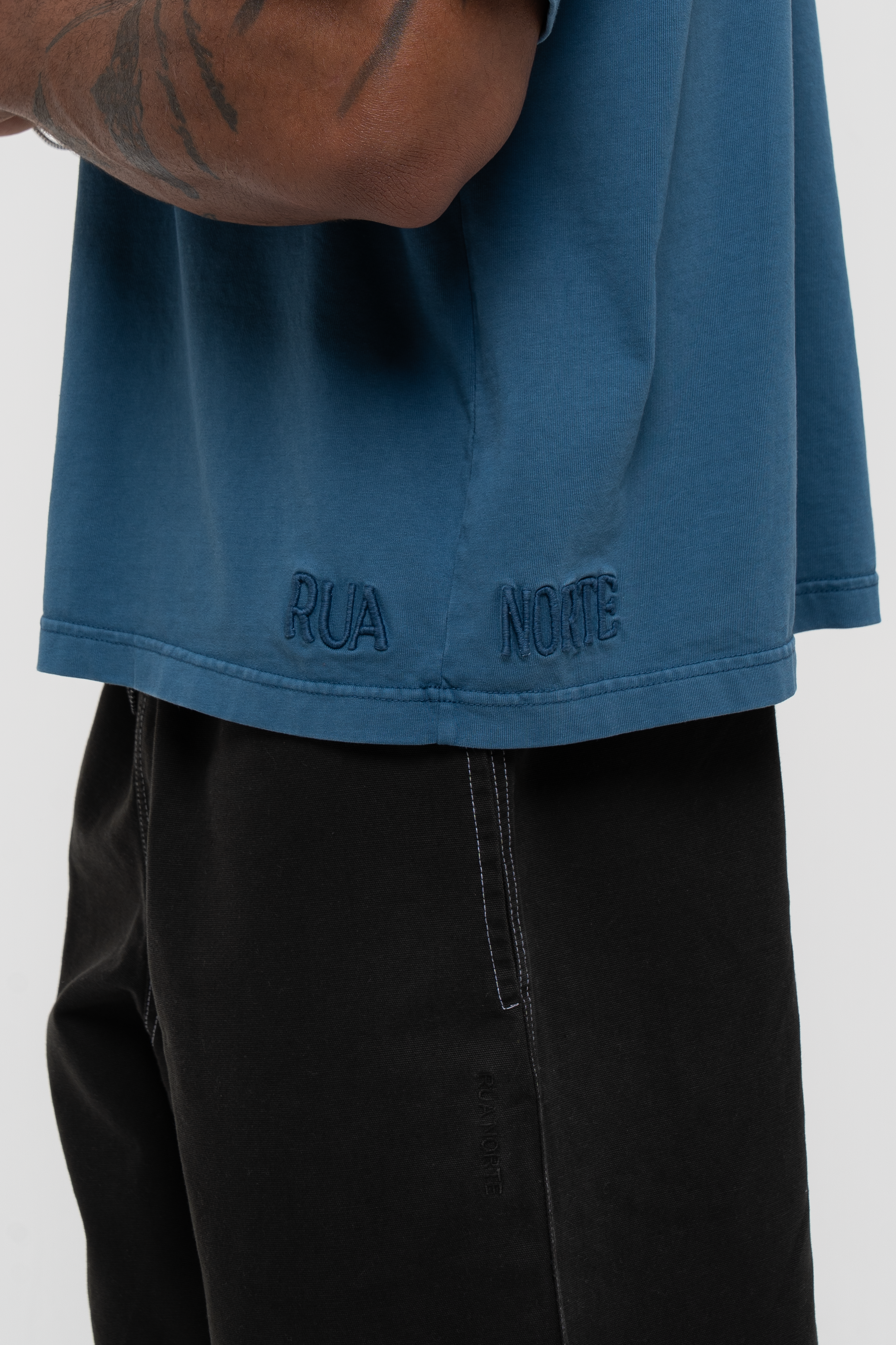Core Hand Sprayed T-Shirt - Faded Blue