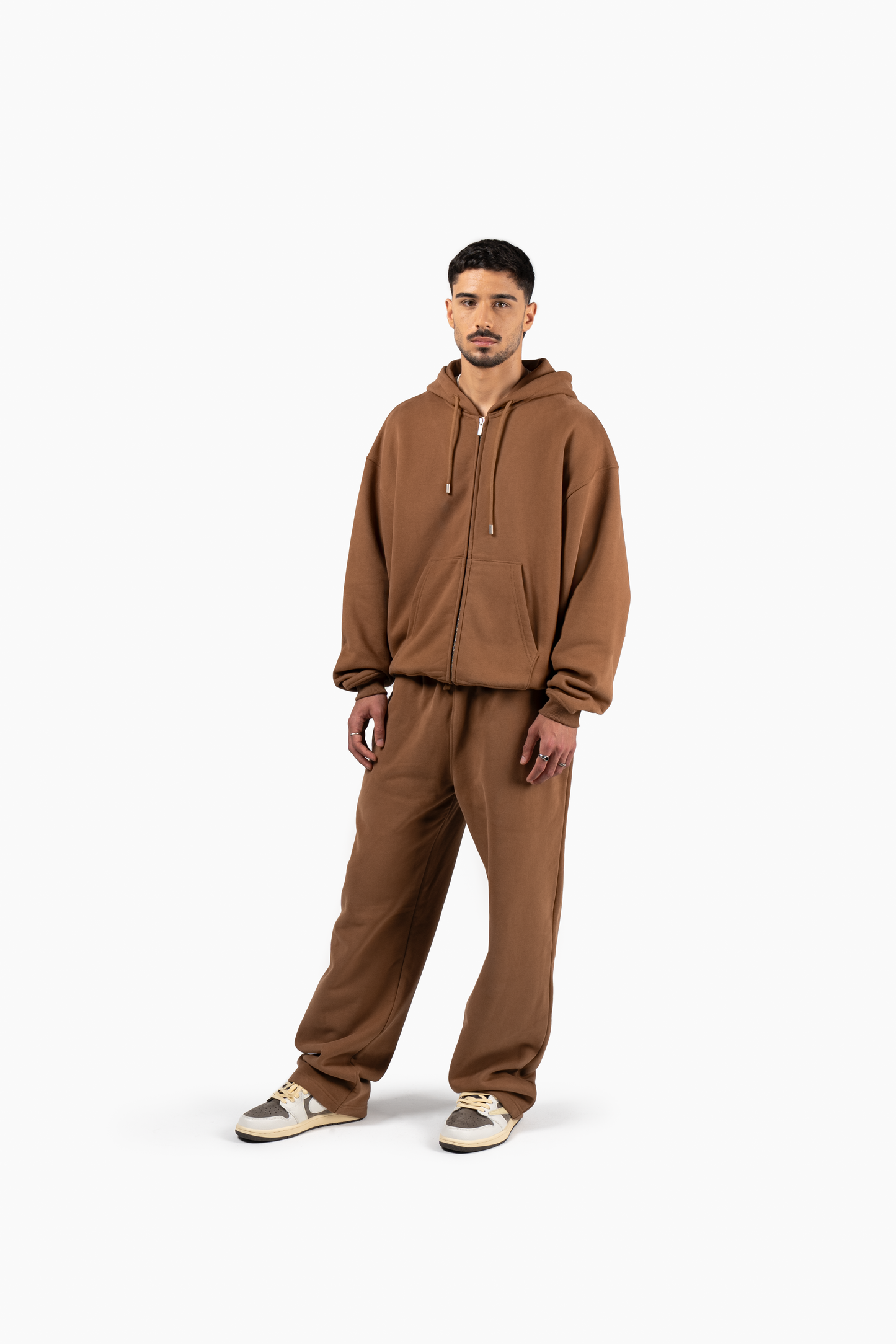 Principal Zip Hoodie - Heritage Brown
