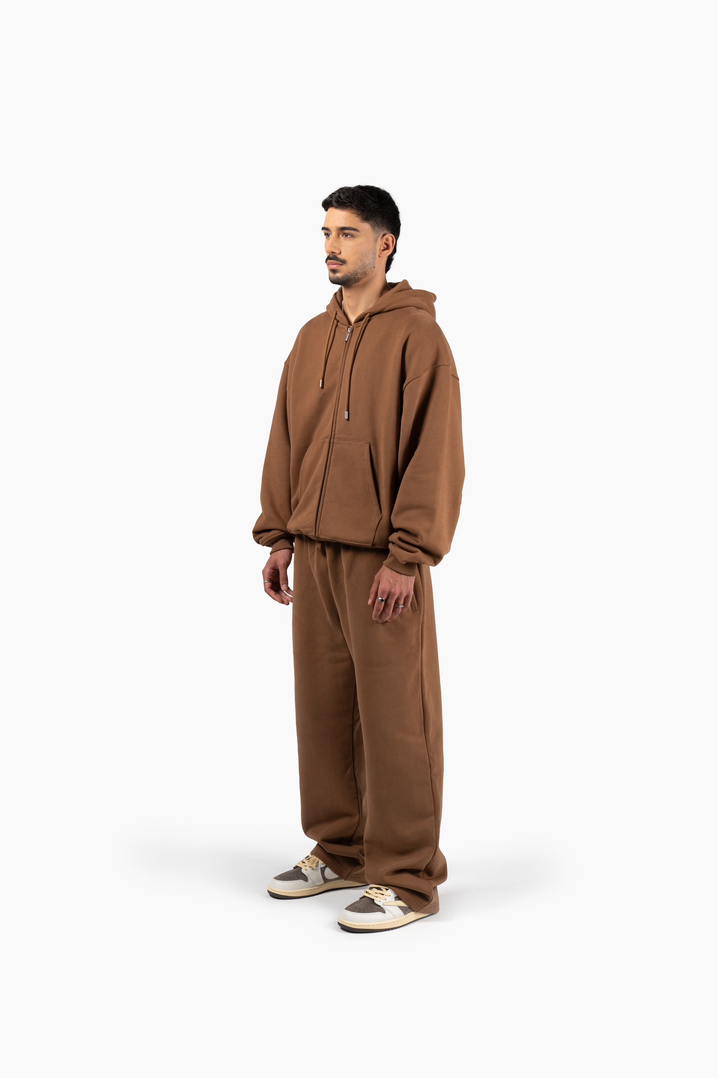 Principal Zip Hoodie - Heritage Brown