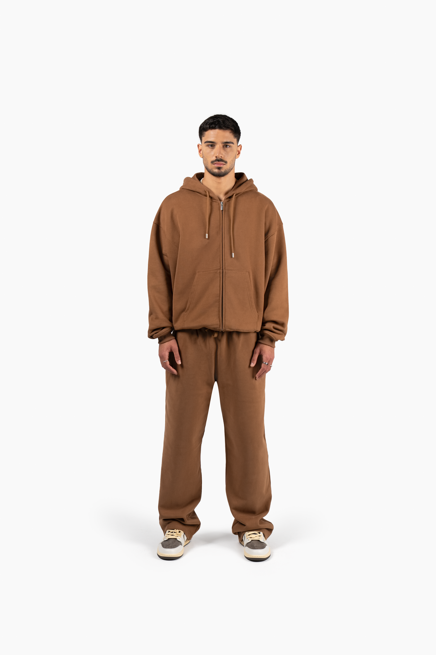 Principal Zip Hoodie - Heritage Brown