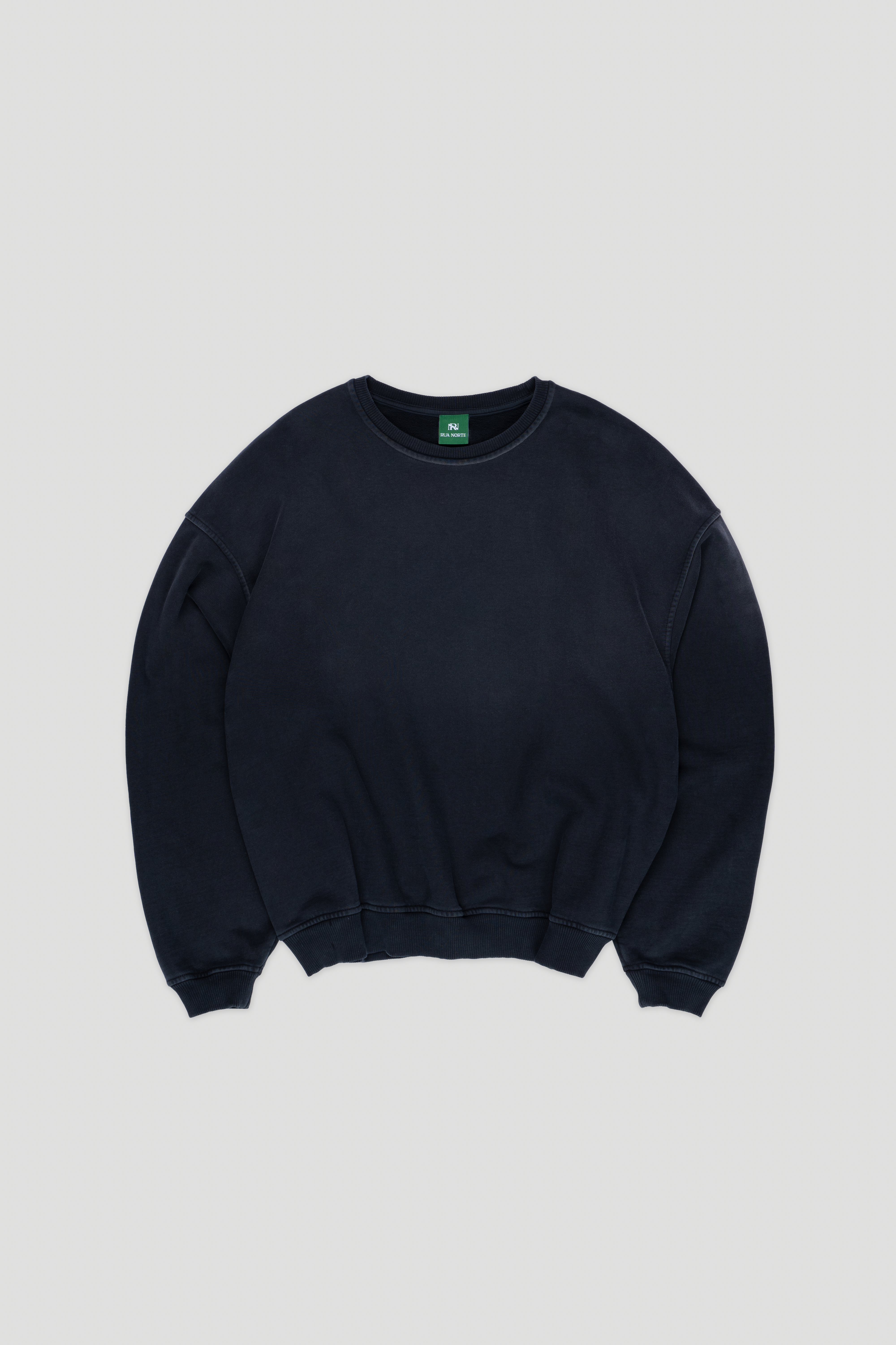 Core Hand Sprayed Sweater - Faded Black