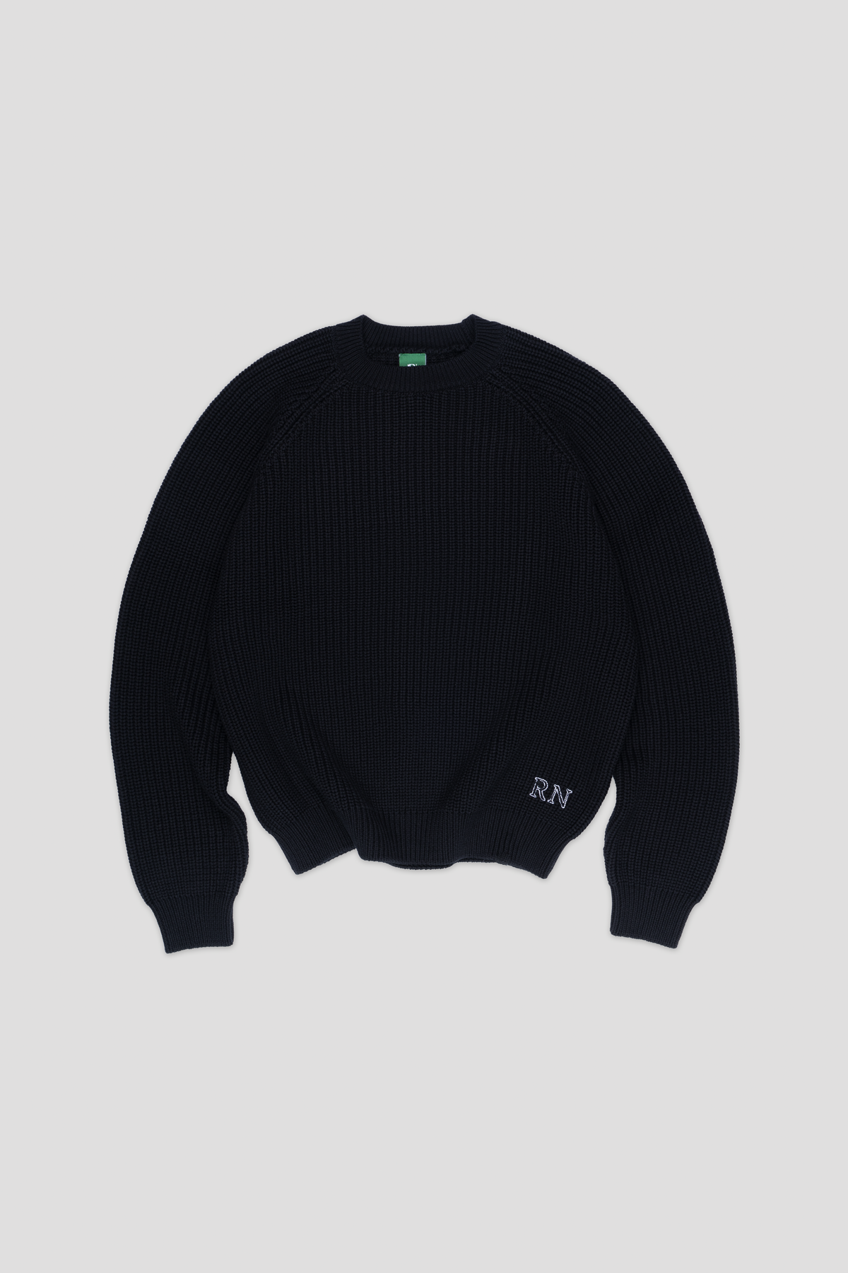 Heavyweight Knitted Jumper - Black