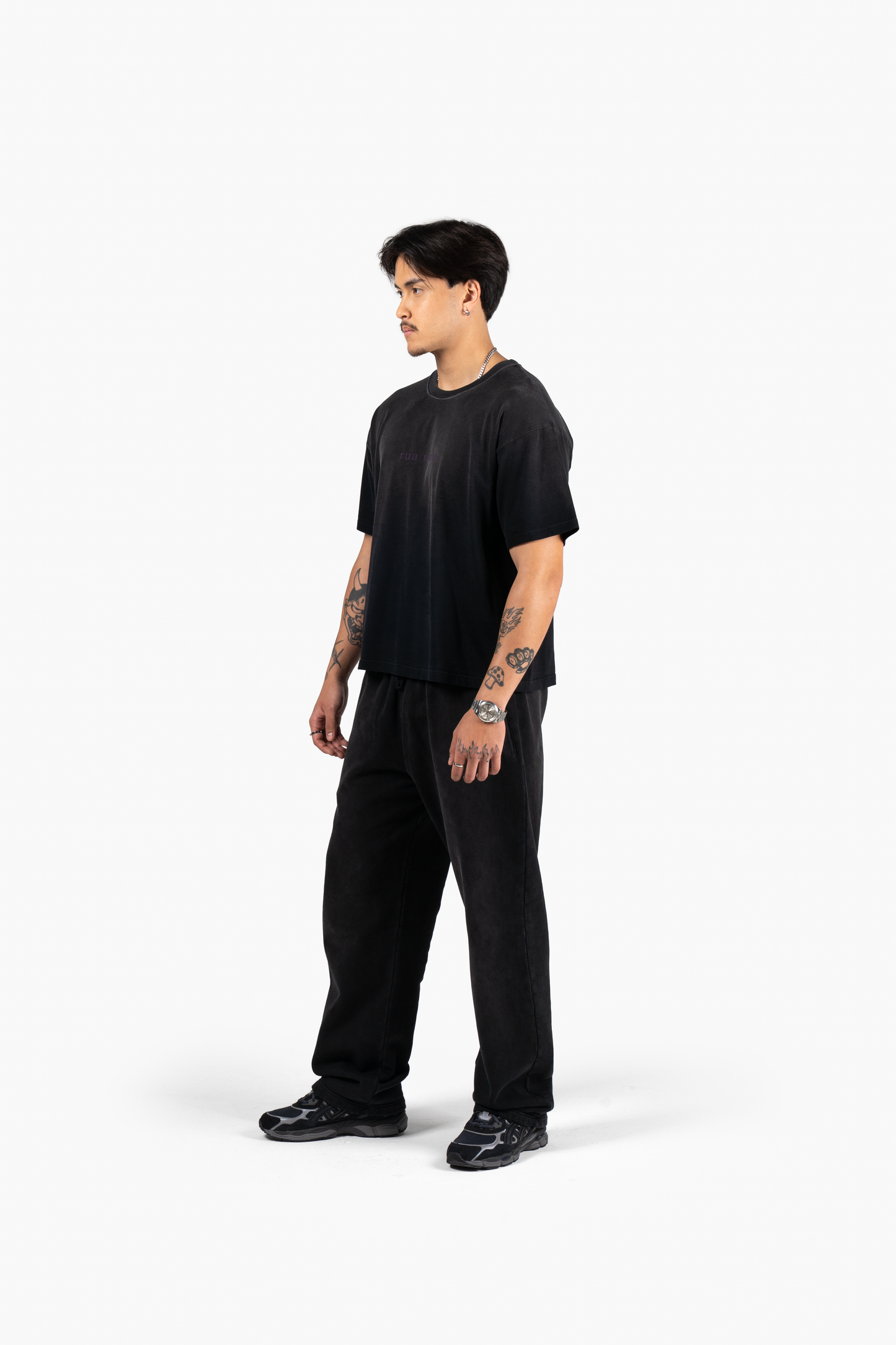 Lavender T-Shirt - Faded Black