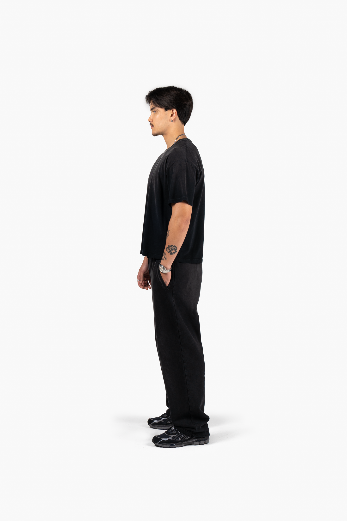 Lavender T-Shirt - Faded Black