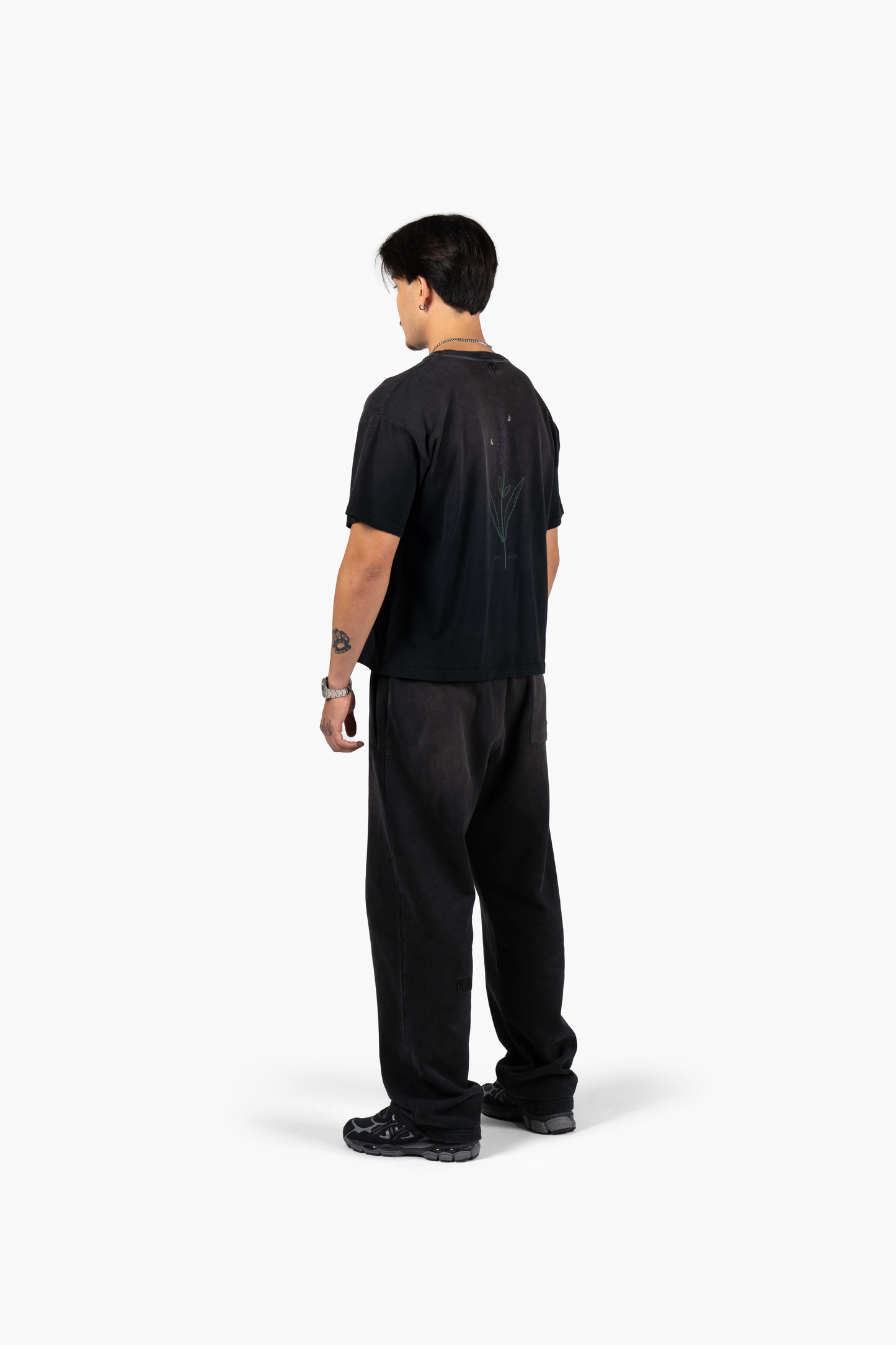 Lavender T-Shirt - Faded Black