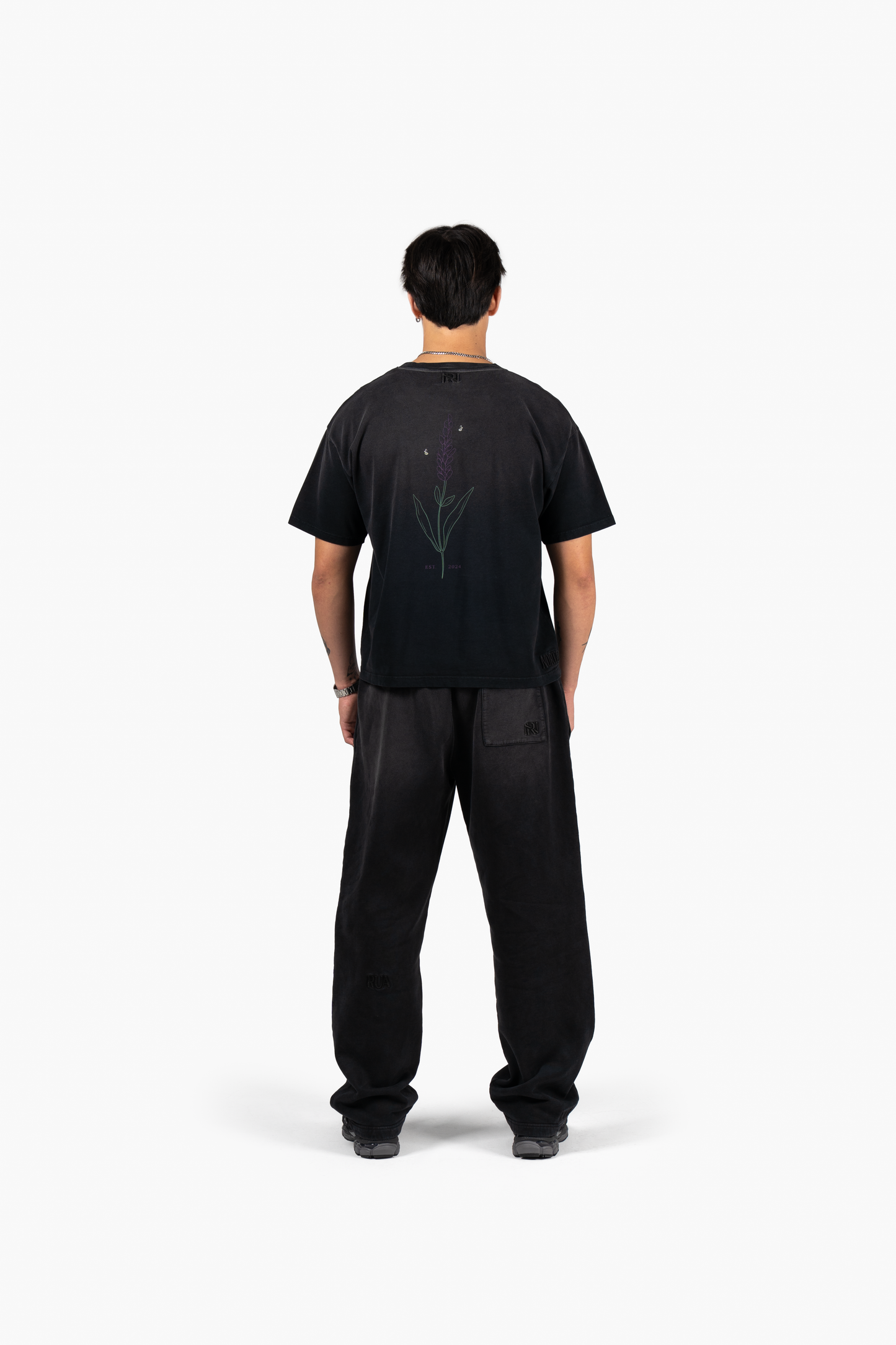 Lavender T-Shirt - Faded Black