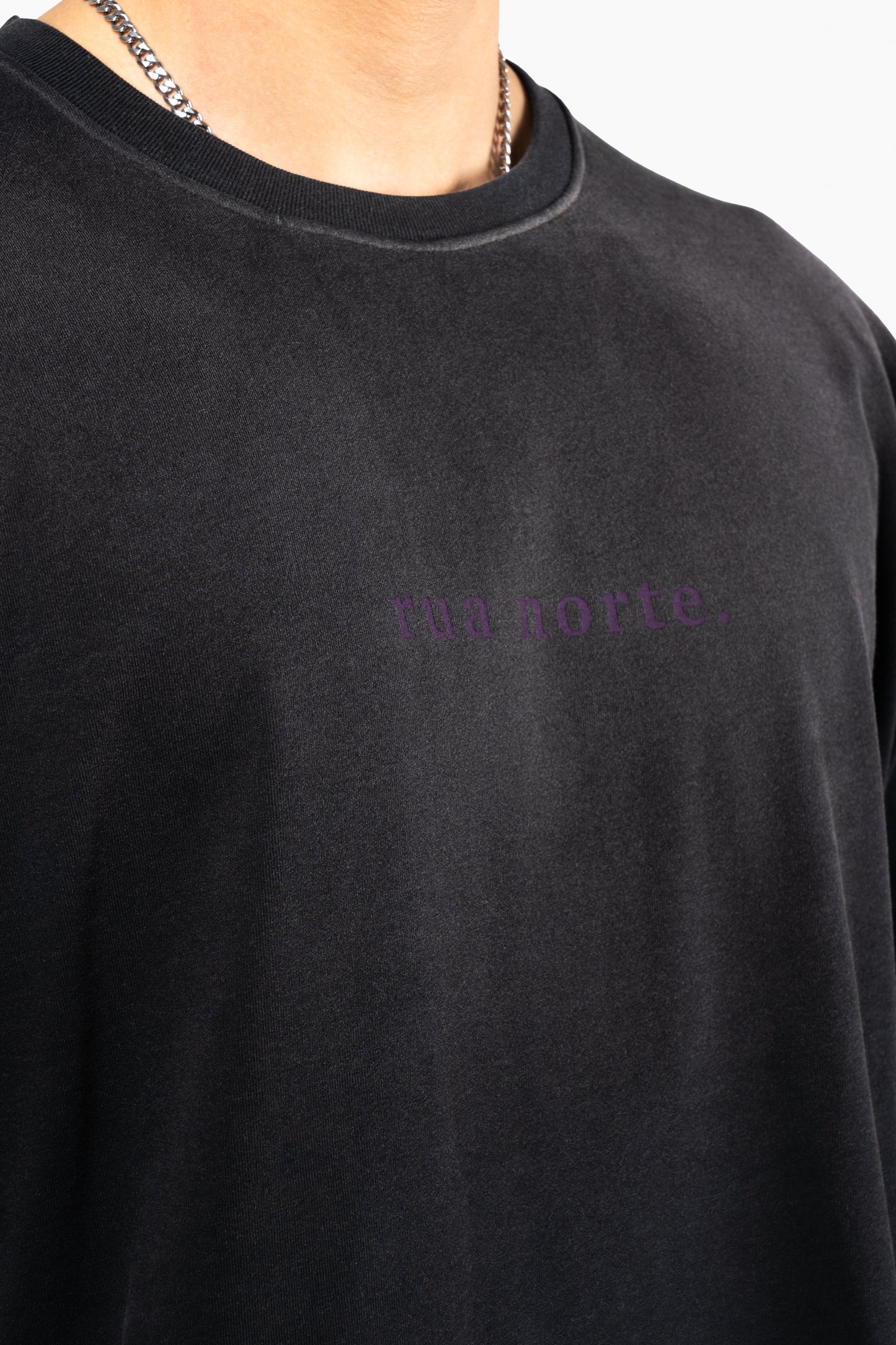 Lavender T-Shirt - Faded Black