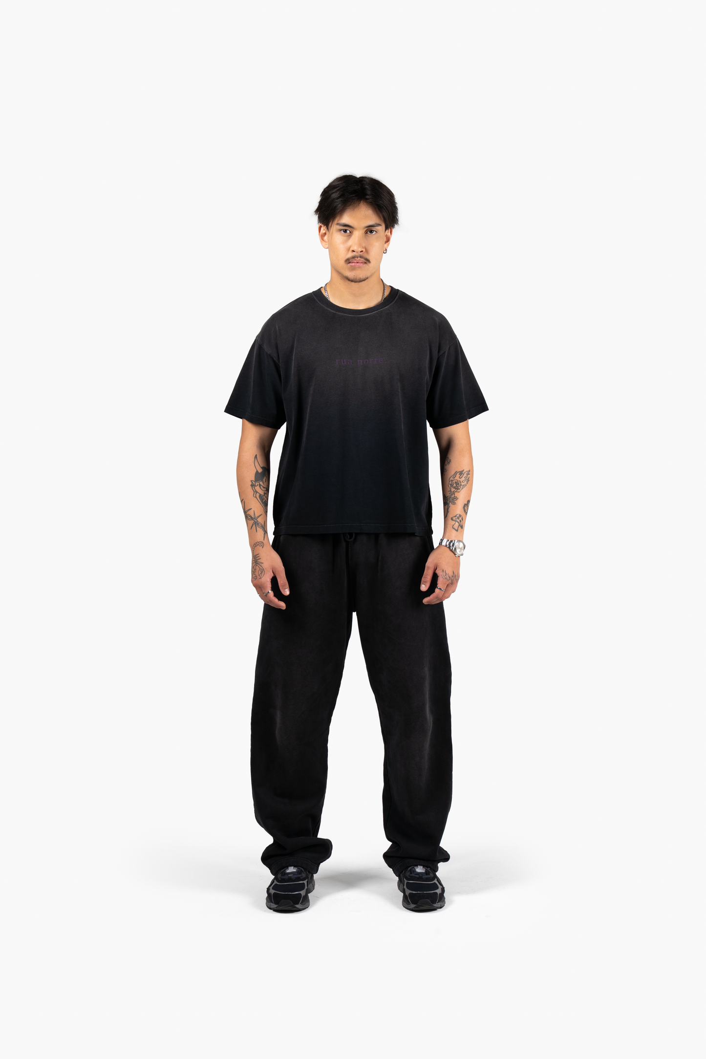 Lavender T-Shirt - Faded Black