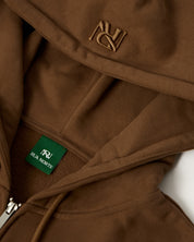Principal Zip Hoodie Heritage Brown