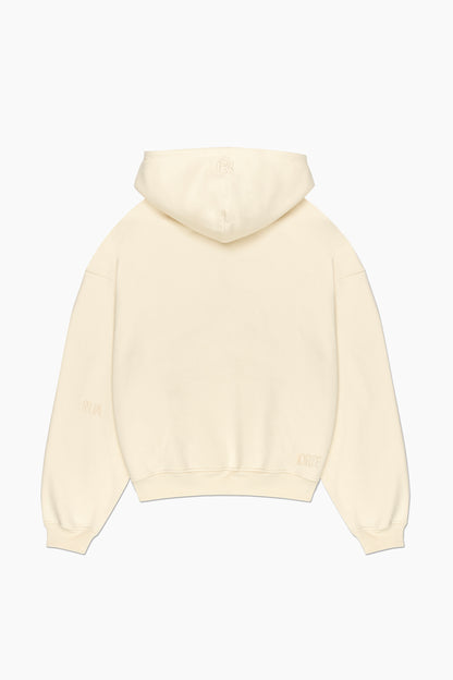 Principal Zip Hoodie - Antique White