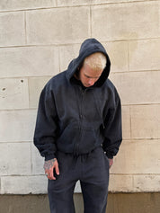Faded Black Zip Hoodie + Sweatpant Bundle