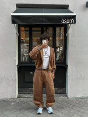 Heritage Brown Zip Hoodie + Sweatpant Bundle