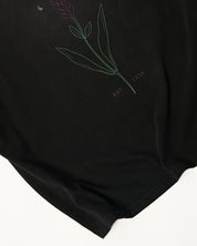 Hand Sprayed Lavender T-Shirt Faded Black