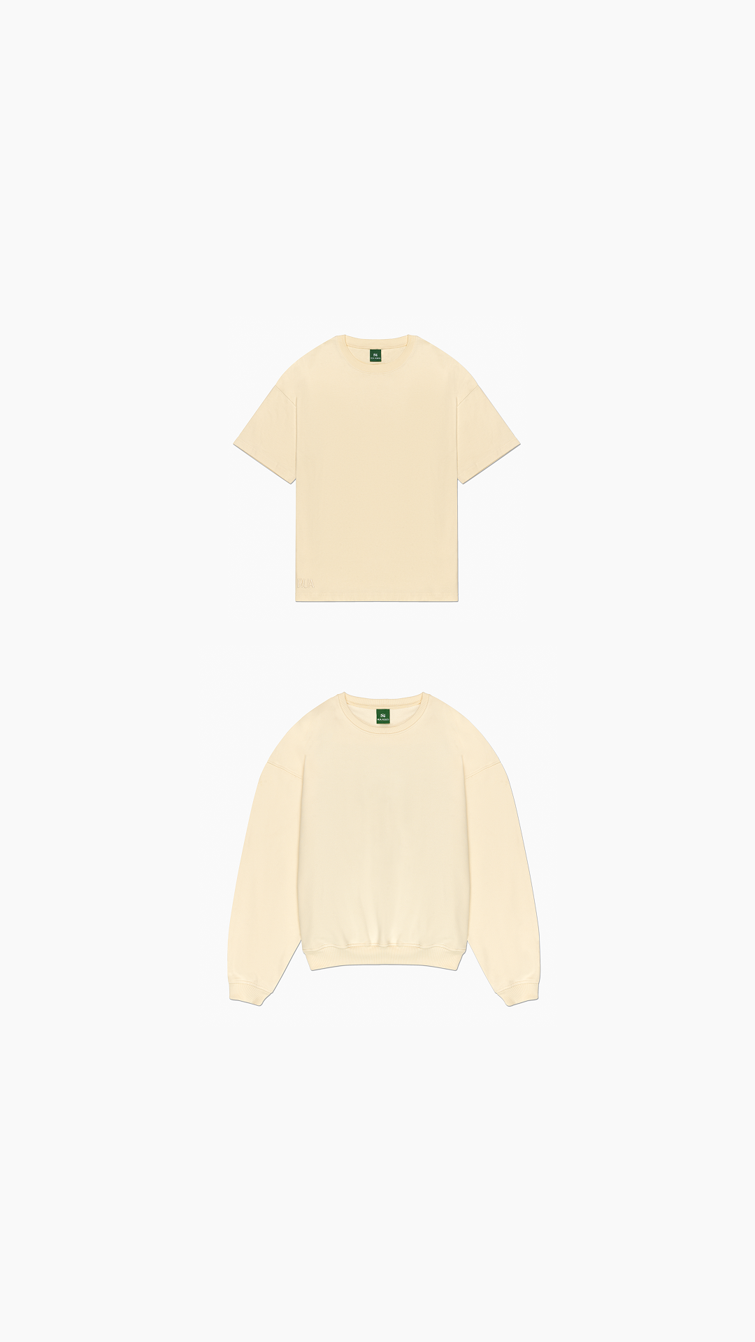 Antique White T-Shirt + Sweater Bundle