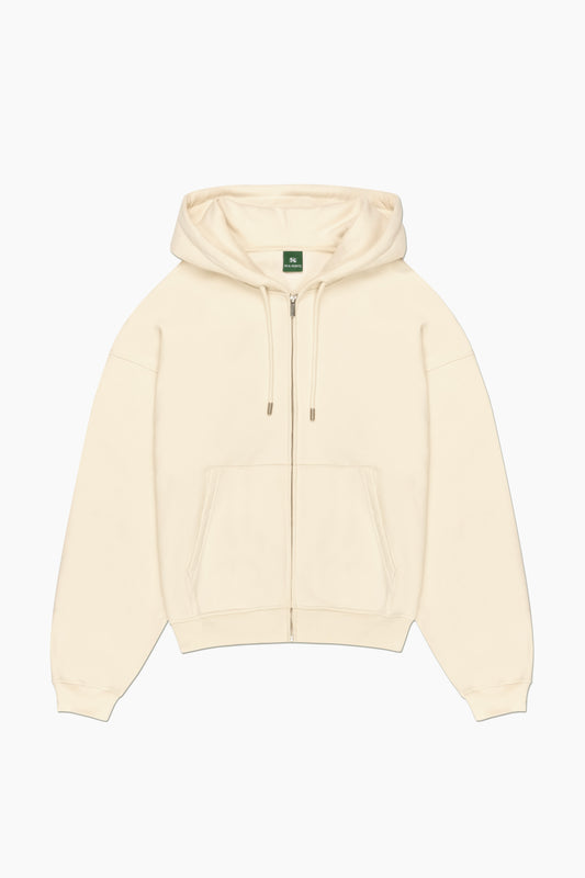 Principal Collection Zip Hoodie - Antique White