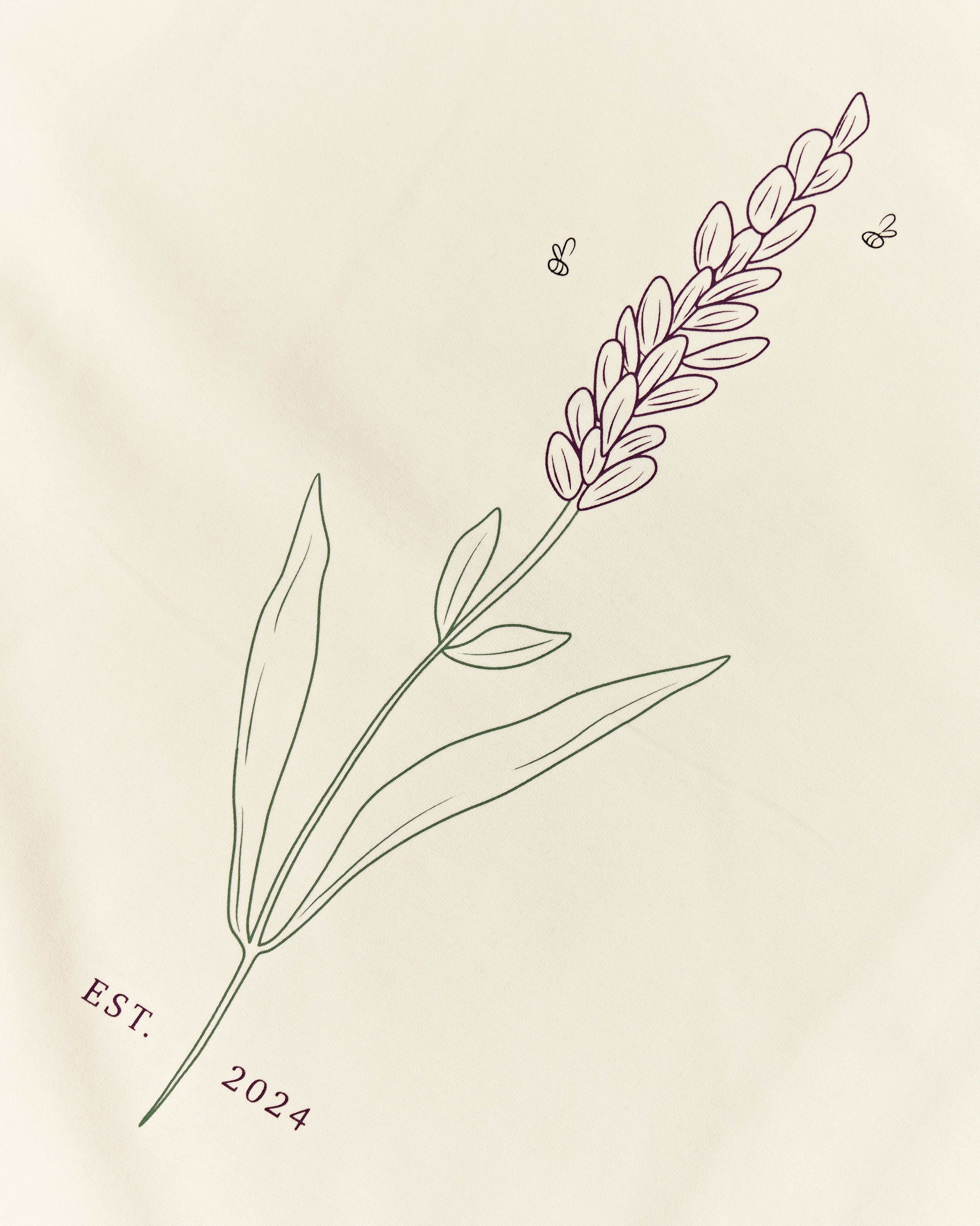 Lavender T-Shirt Antique White