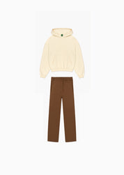 Antique White Hoodie + Heritage Brown Sweatpant Bundle