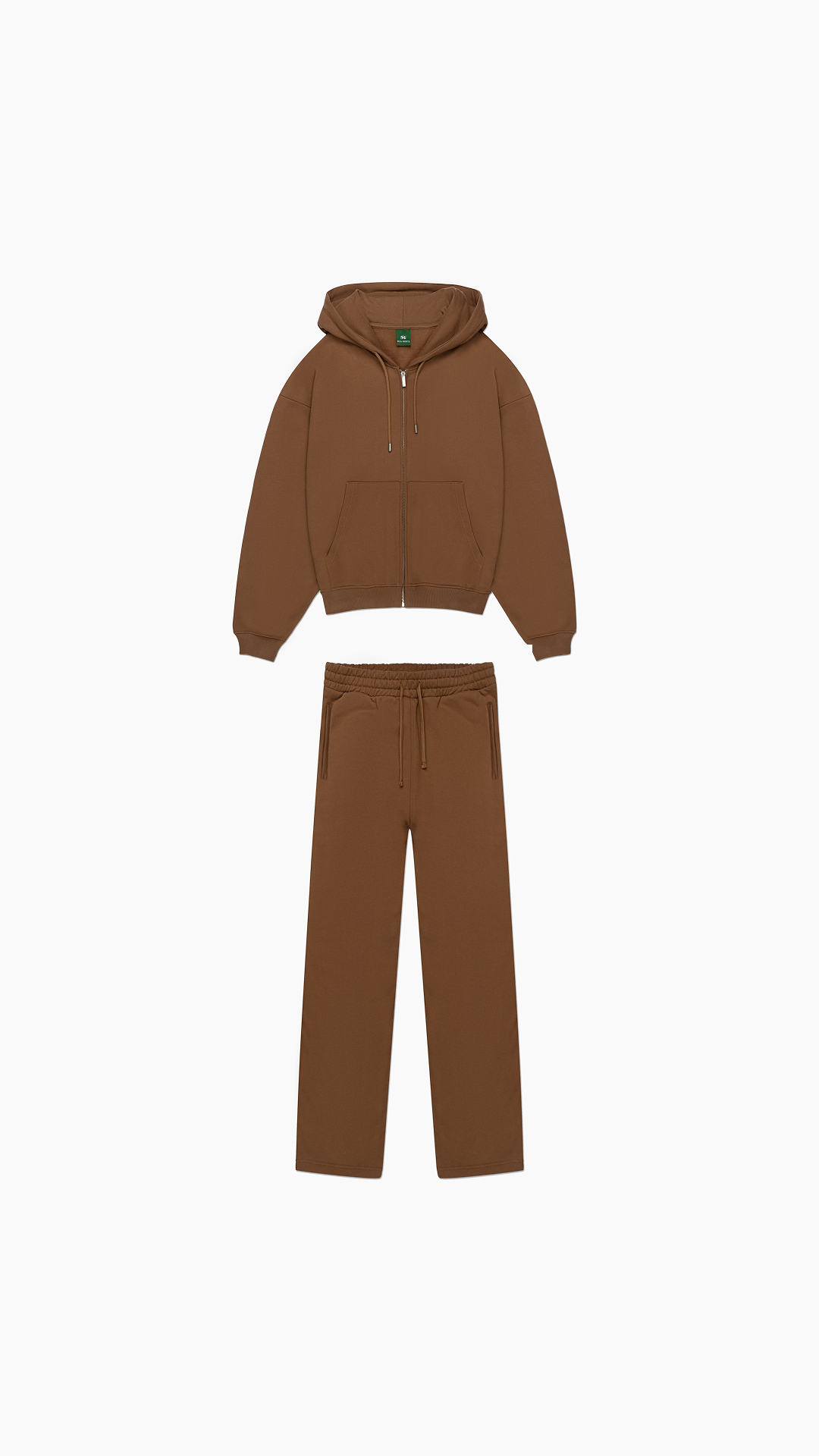 Heritage Brown Zip Hoodie + Sweatpant Bundle