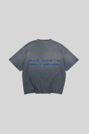 Lightweight Hand Sprayed Reflection Graphic T-Shirt Grey