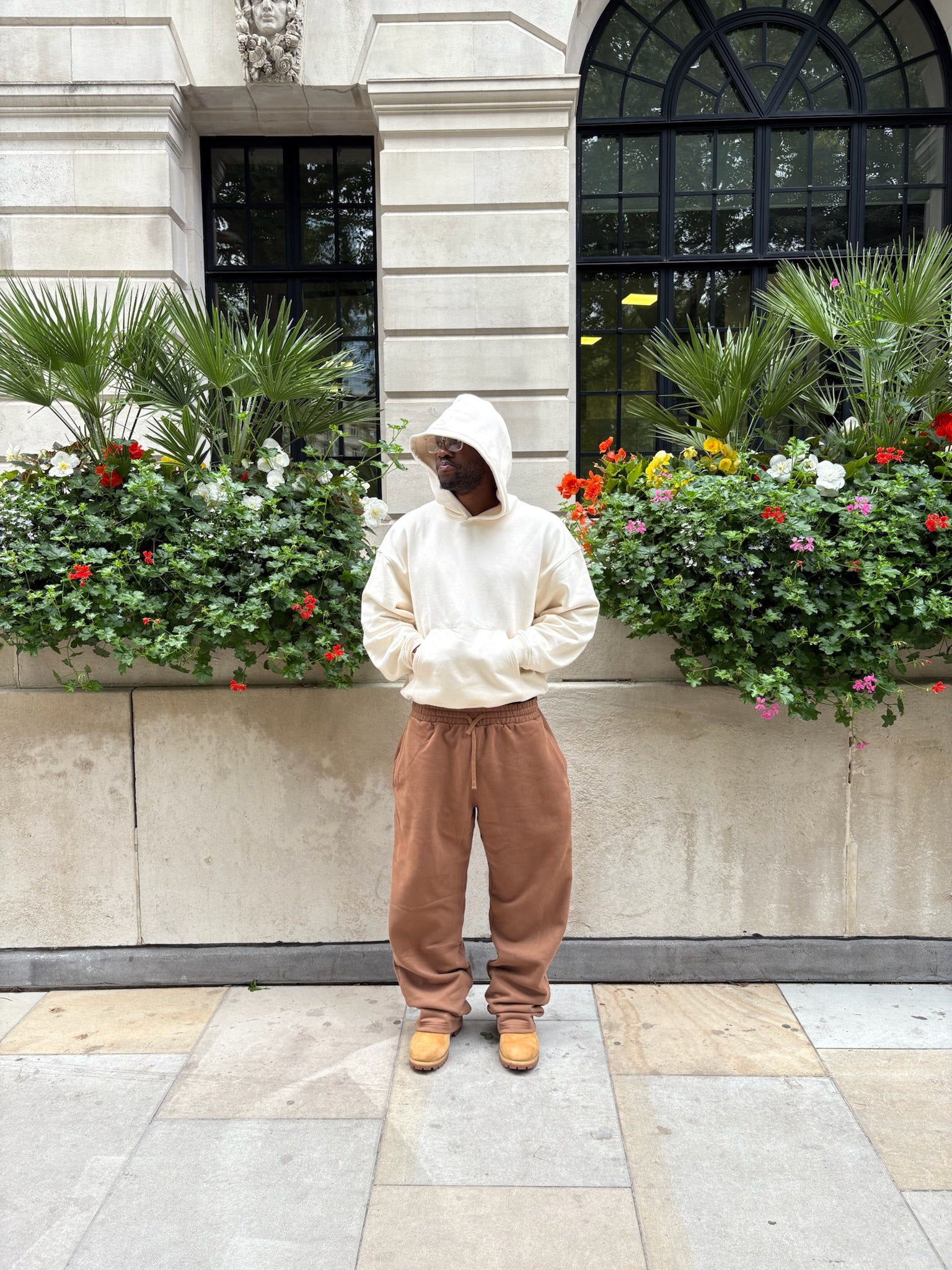 Antique White Hoodie + Heritage Brown Sweatpant Bundle