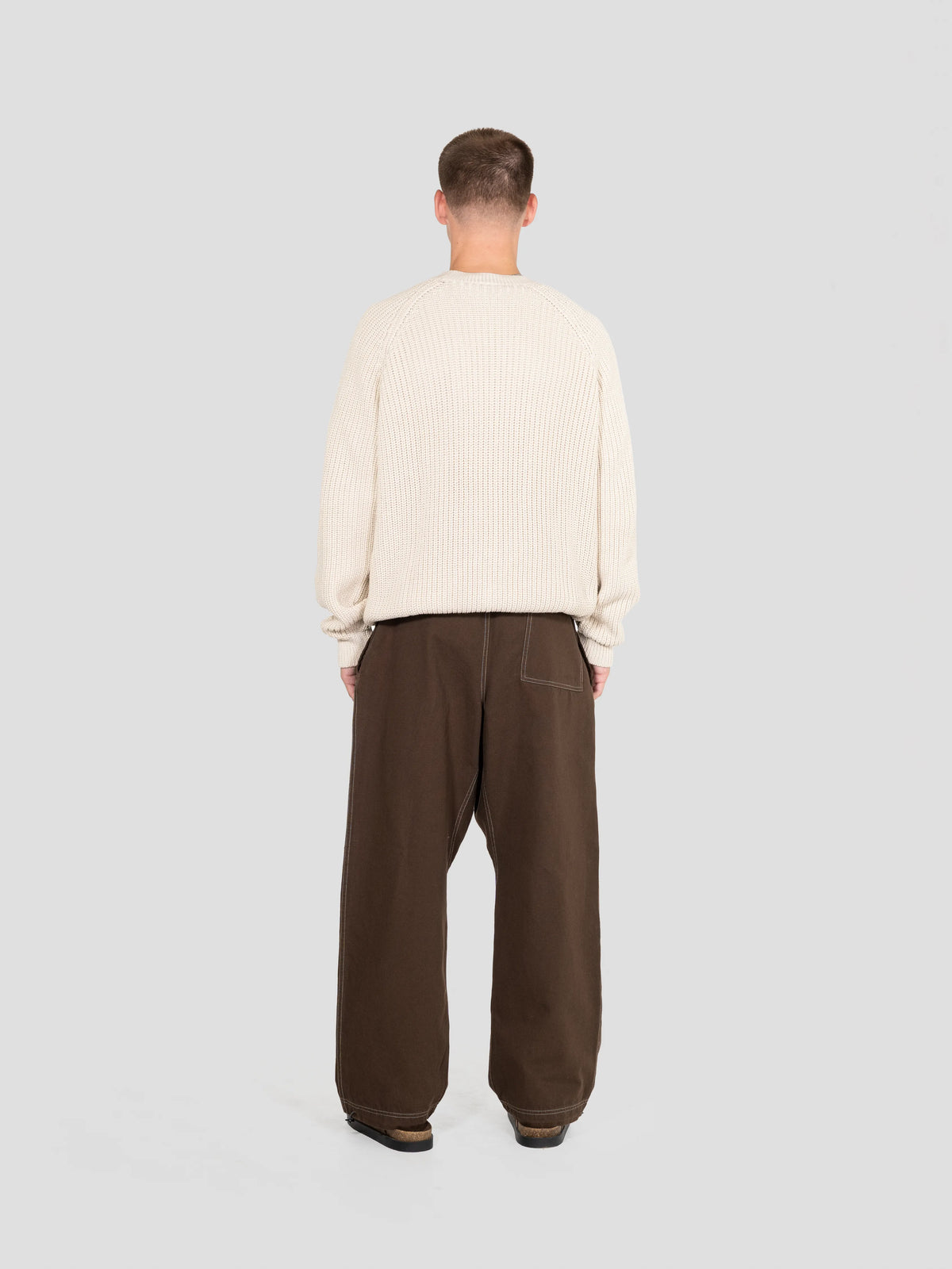 Heavyweight Knitted Jumper - Tofu