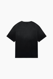 Hand Sprayed Principal T-Shirt - Faded Black