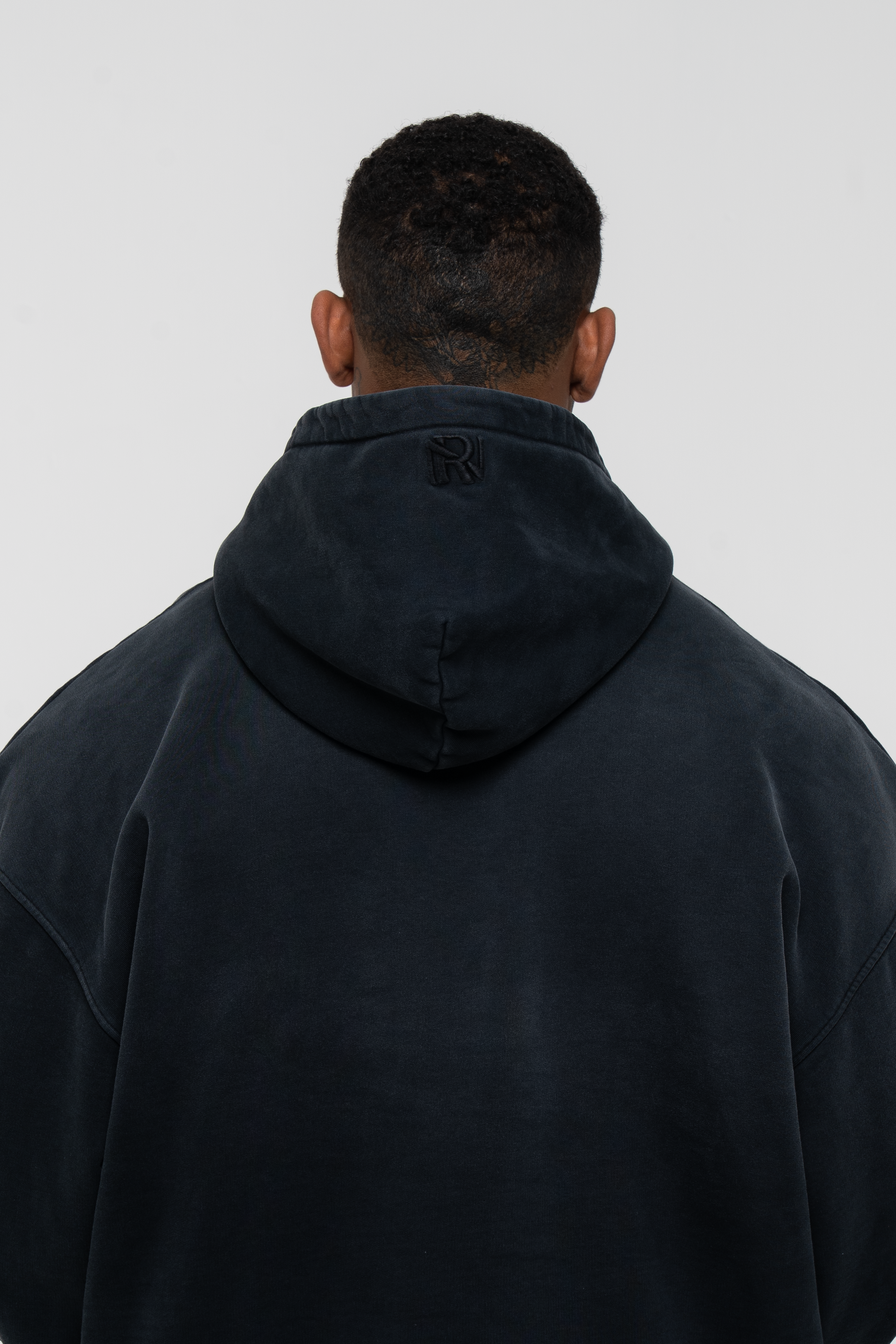 Core Hand Sprayed Hoodie Faded Black