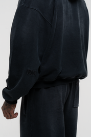 Core Hand Sprayed Hoodie Faded Black