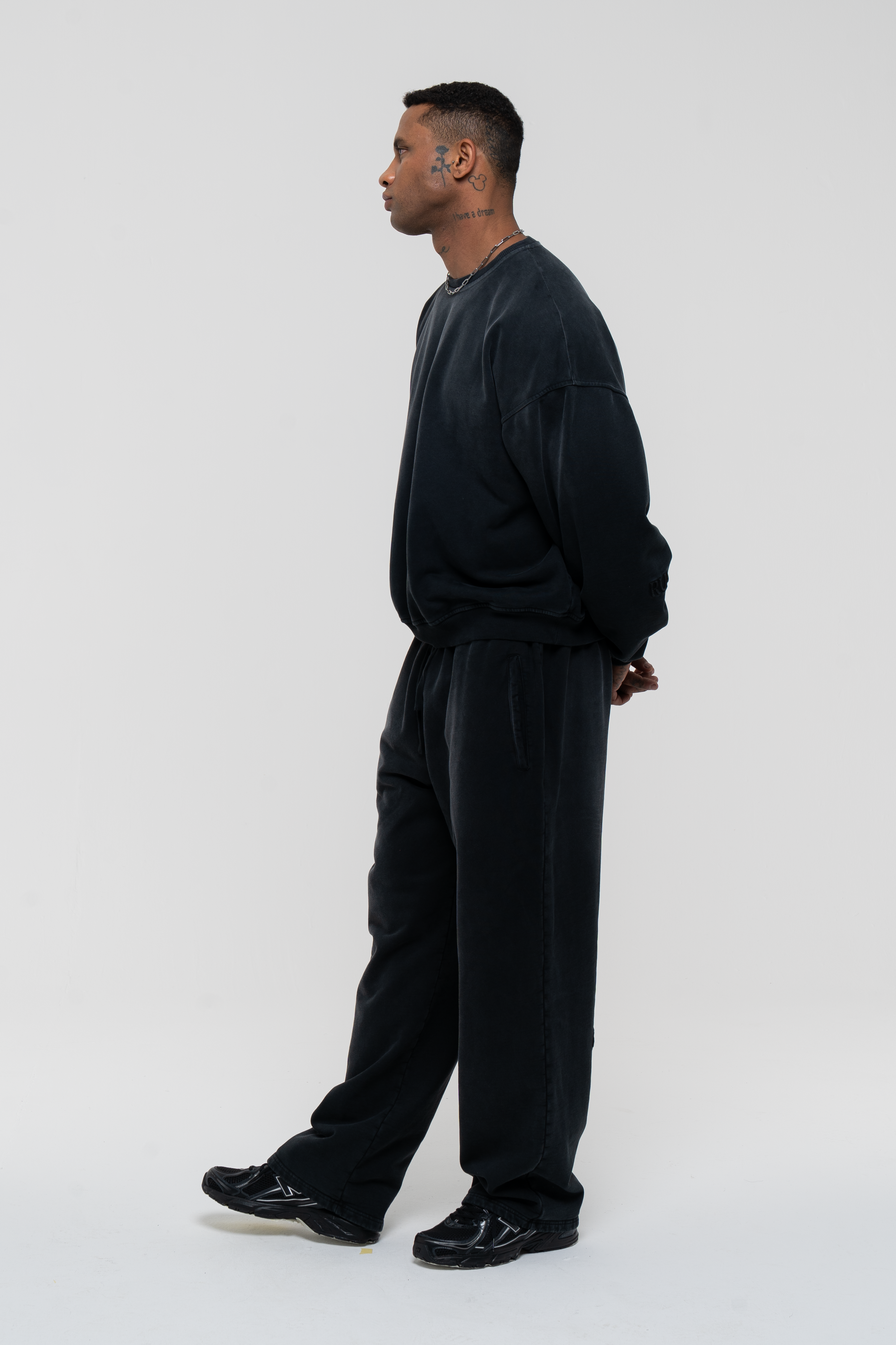 Core Hand Sprayed Sweatpant - Faded Black
