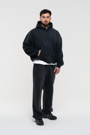 Kapuzenpullover mit Reißverschluss aus der Basic-Kollektion