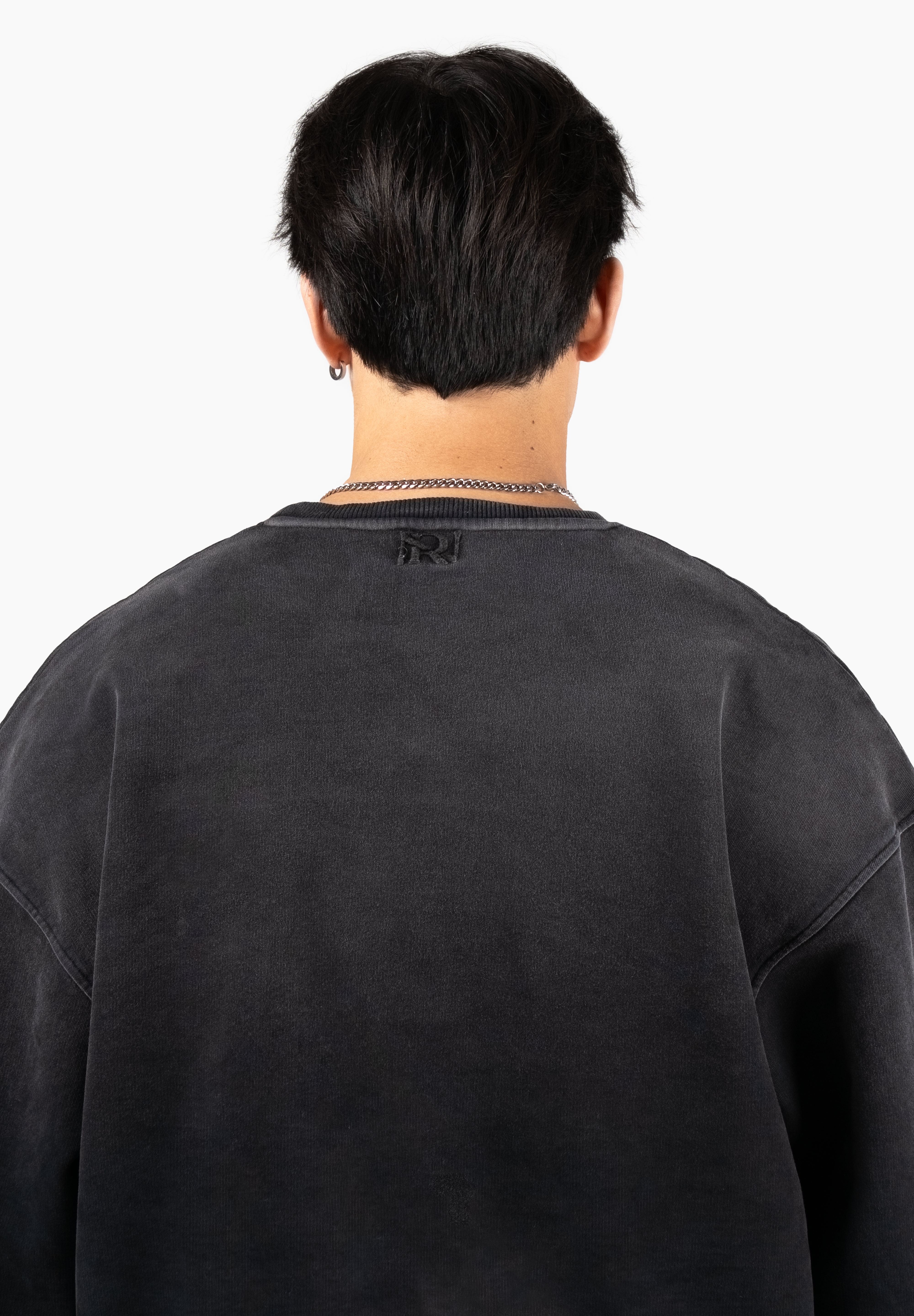 Hand Sprayed Principal Sweater - Faded Black