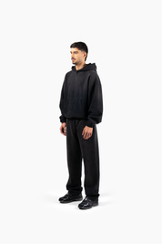 Hand Sprayed Principal Hoodie - Faded Black