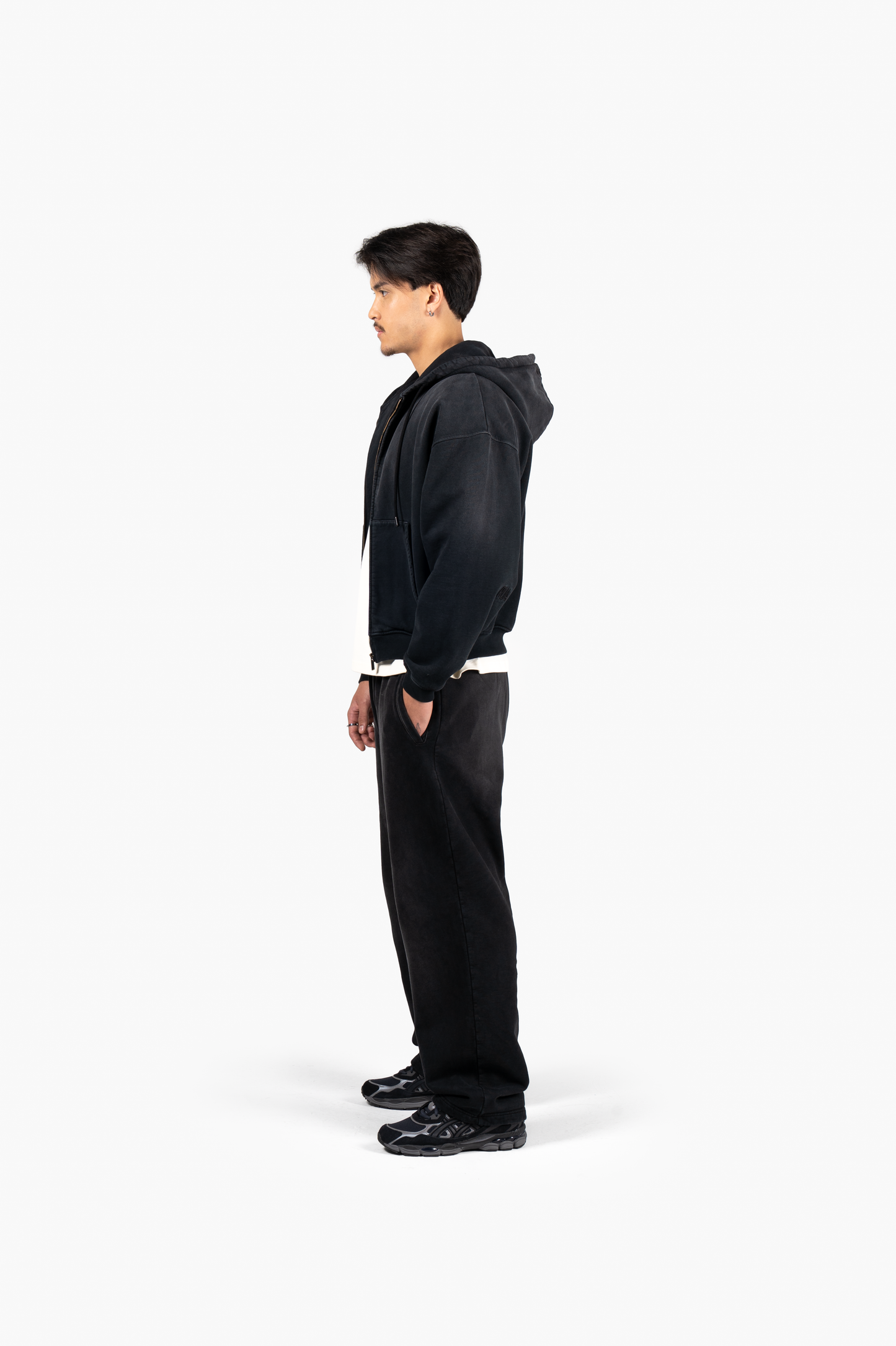 Principal Collection Zip Hoodie - Faded Black