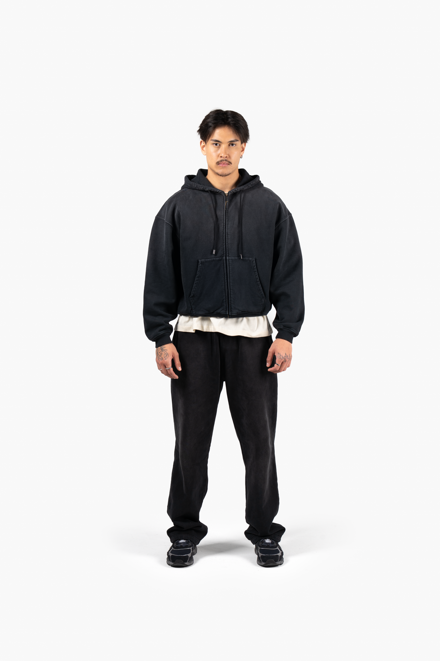 Principal Collection Zip Hoodie - Faded Black