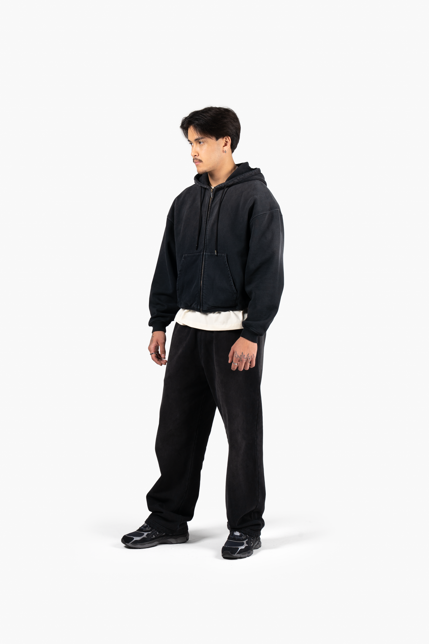 Principal Collection Zip Hoodie - Faded Black