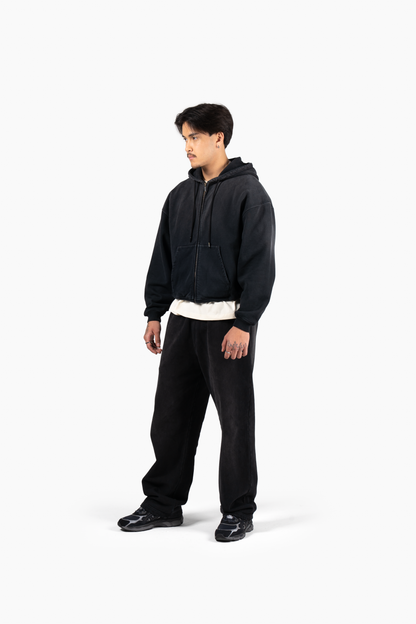 Principal Zip Hoodie - Faded Black