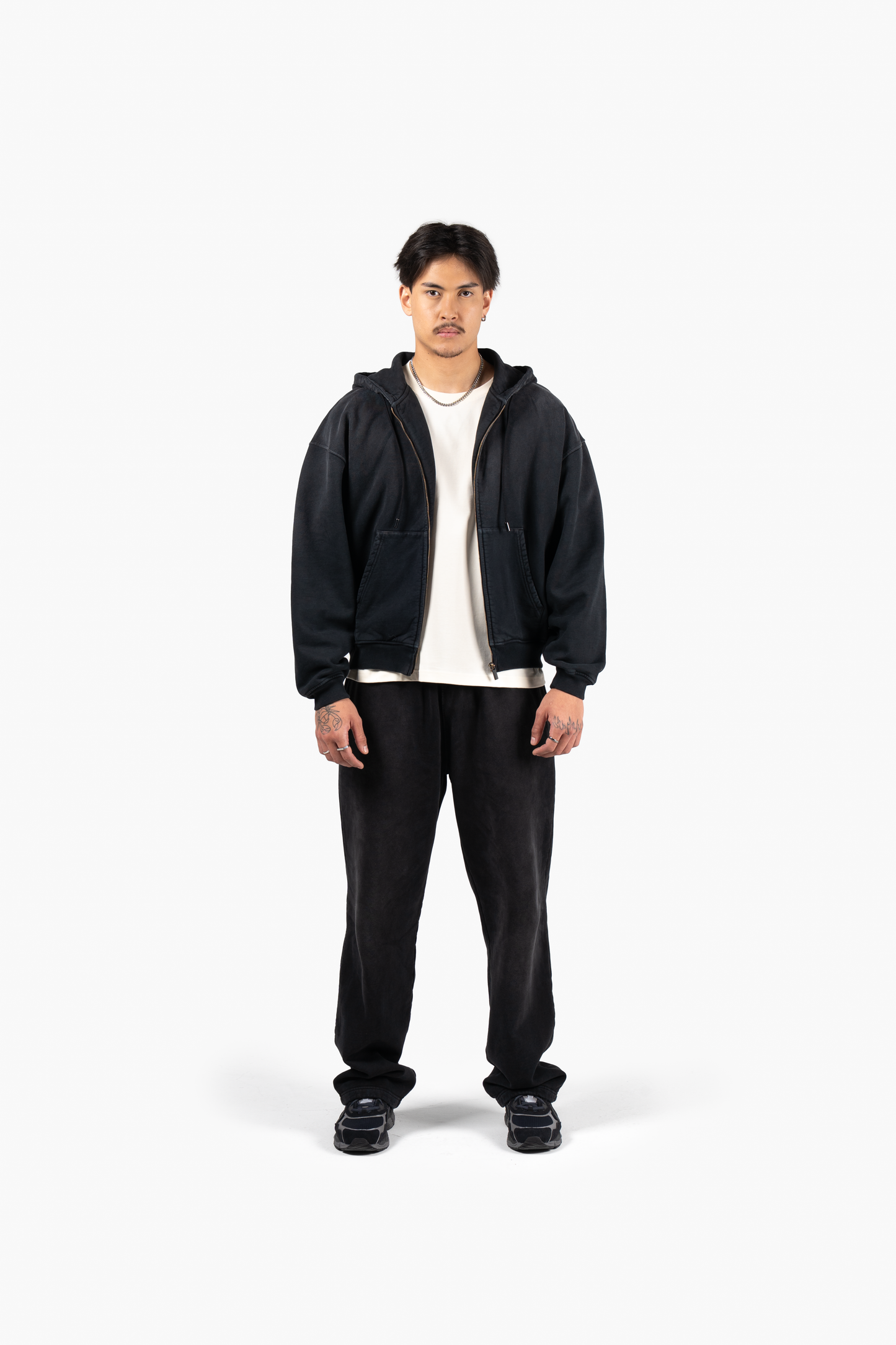 Principal Collection Zip Hoodie - Faded Black