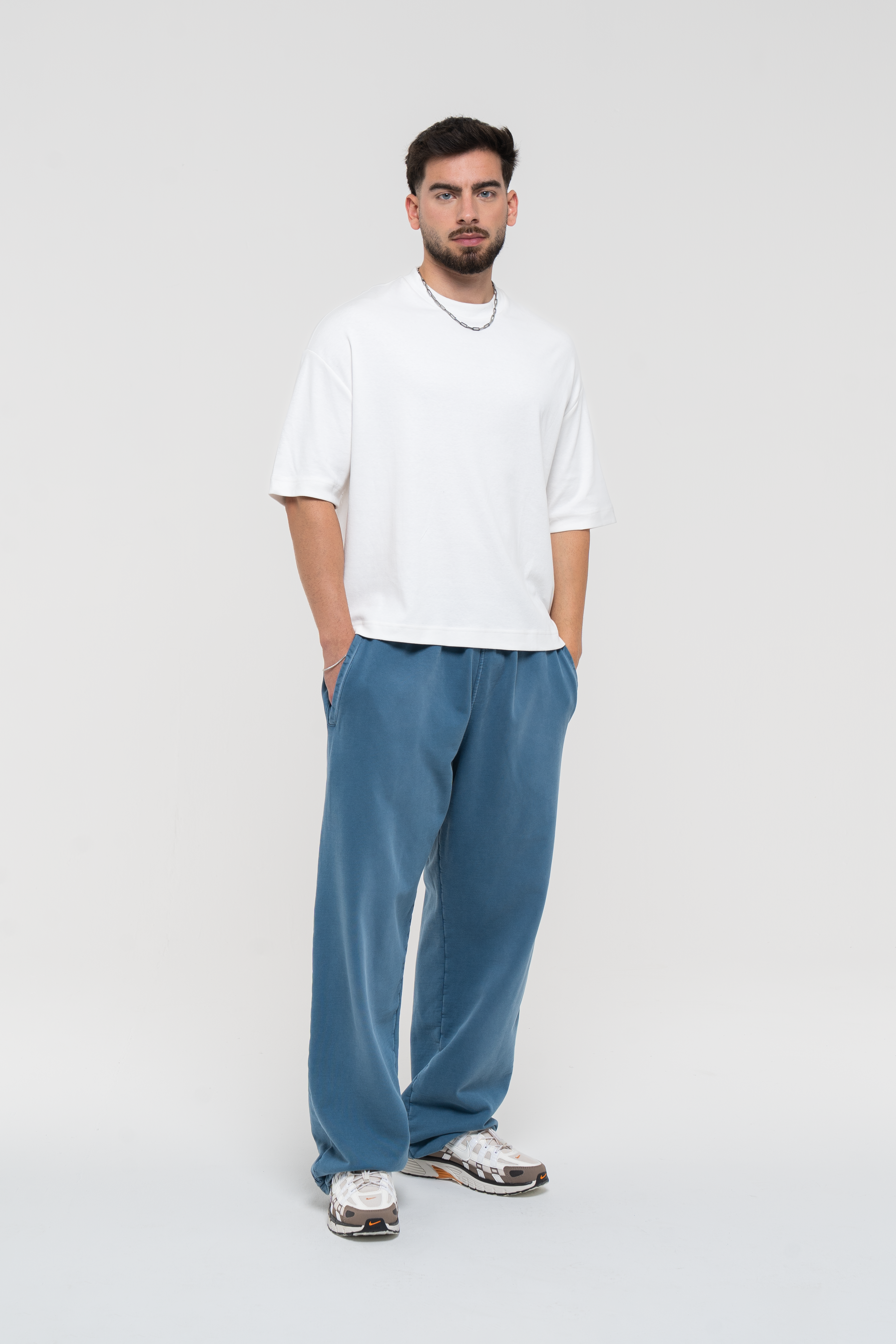 Core Hand Sprayed Sweatpants Faded Blue