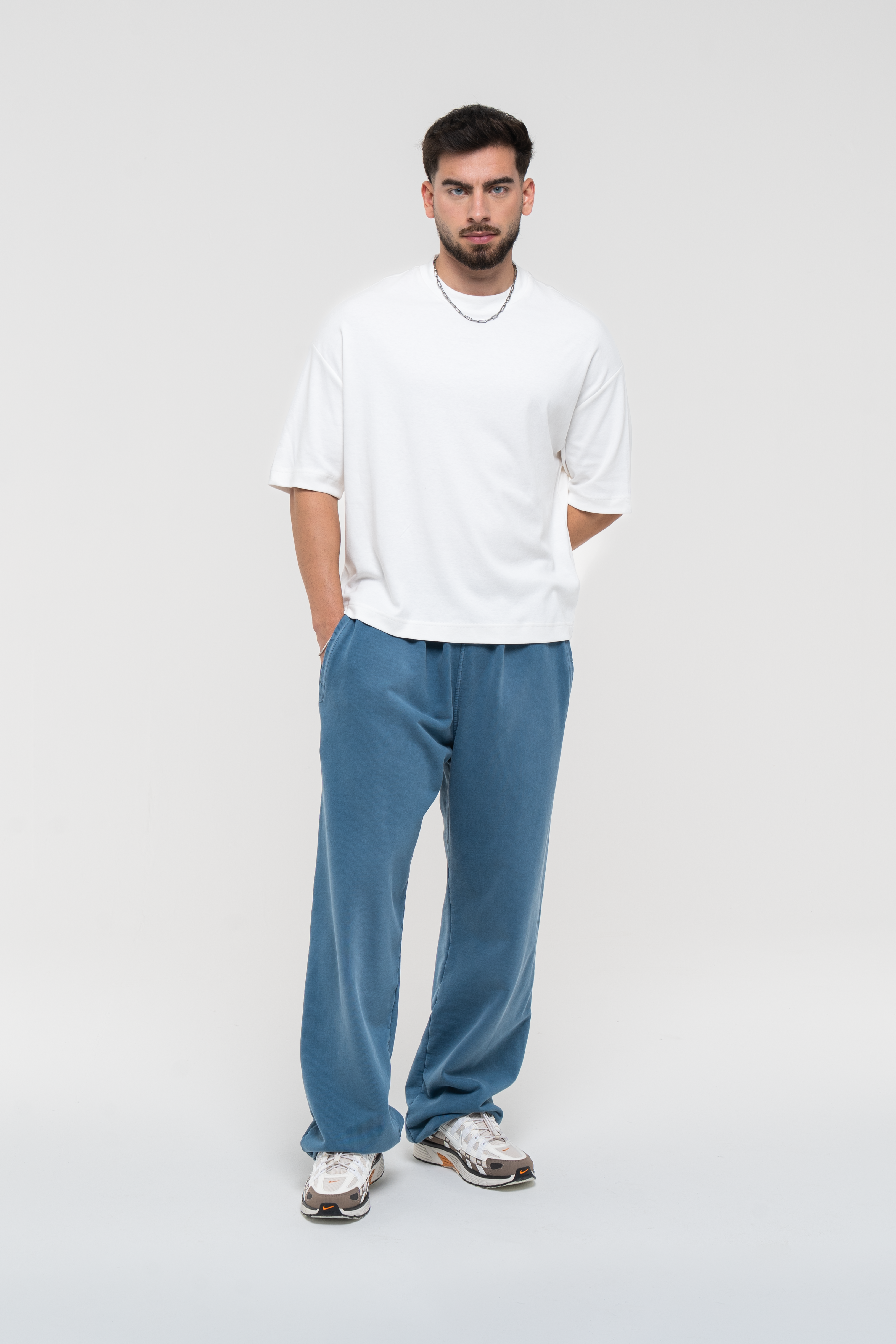 Core Hand Sprayed Sweatpants Faded Blue