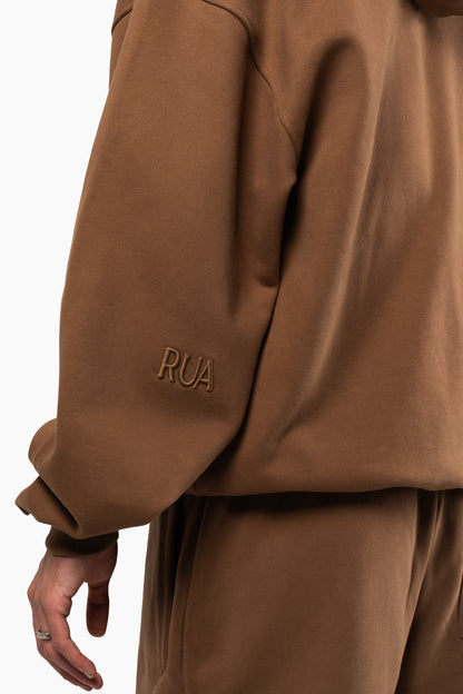 Principal Zip Hoodie - Heritage Brown