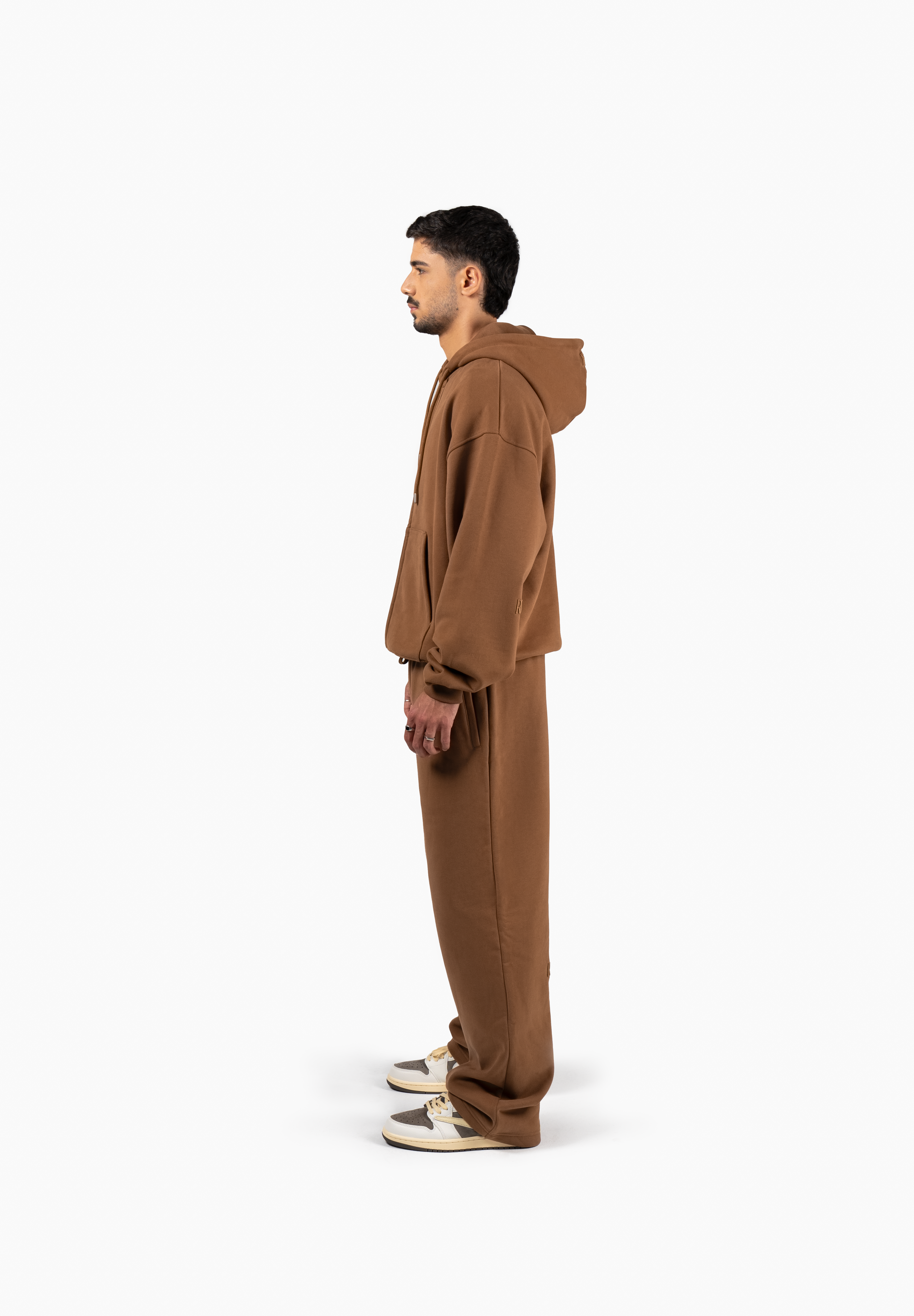 Principal Zip Hoodie - Heritage Brown