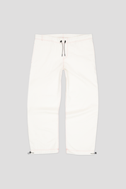 Canvas Cotton Wide Leg Trousers Ivory