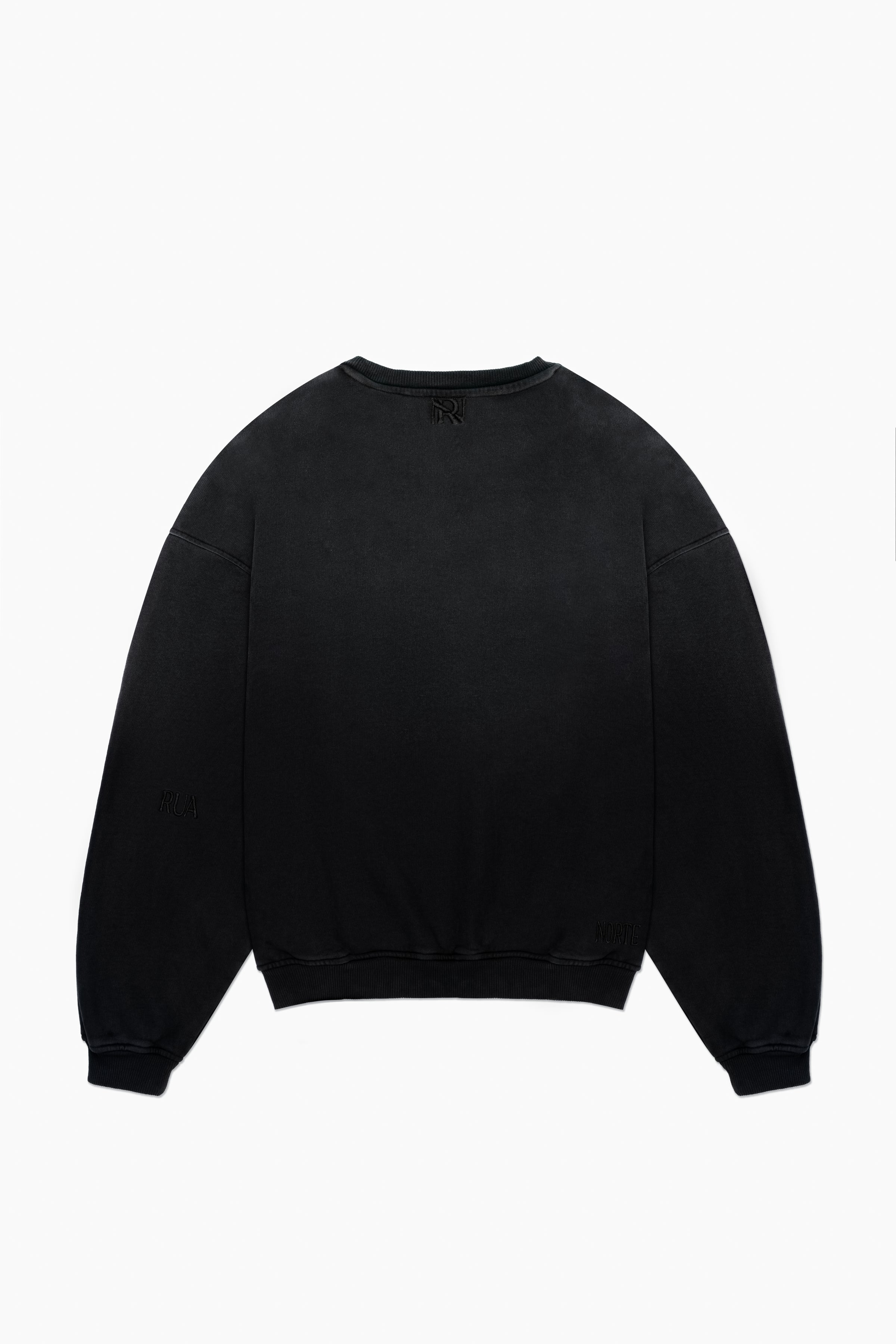Hand Sprayed Principal Sweater - Faded Black