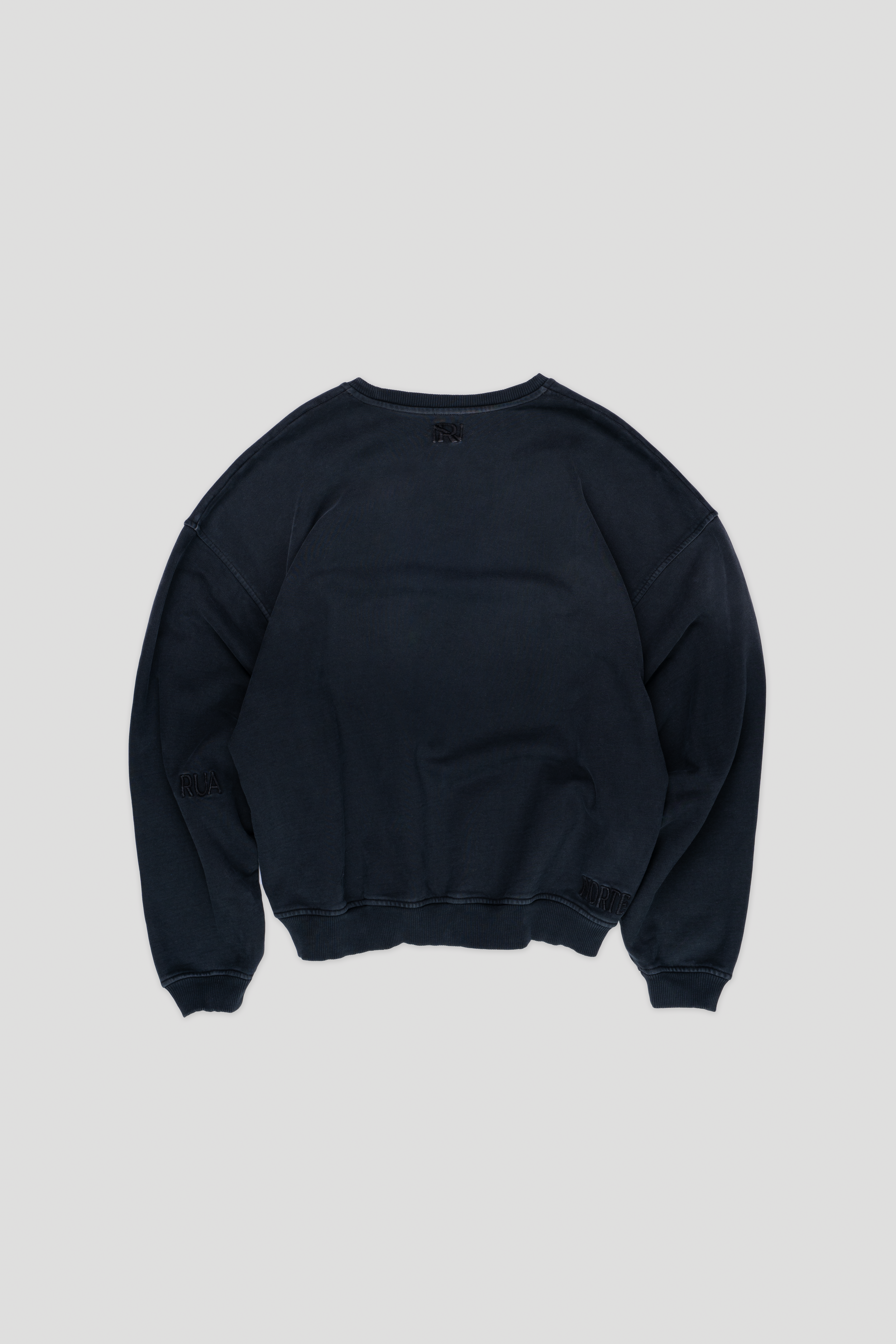 Core Hand Sprayed Sweater - Faded Black