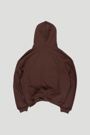 Core Zip Hoodie Mocha Brown