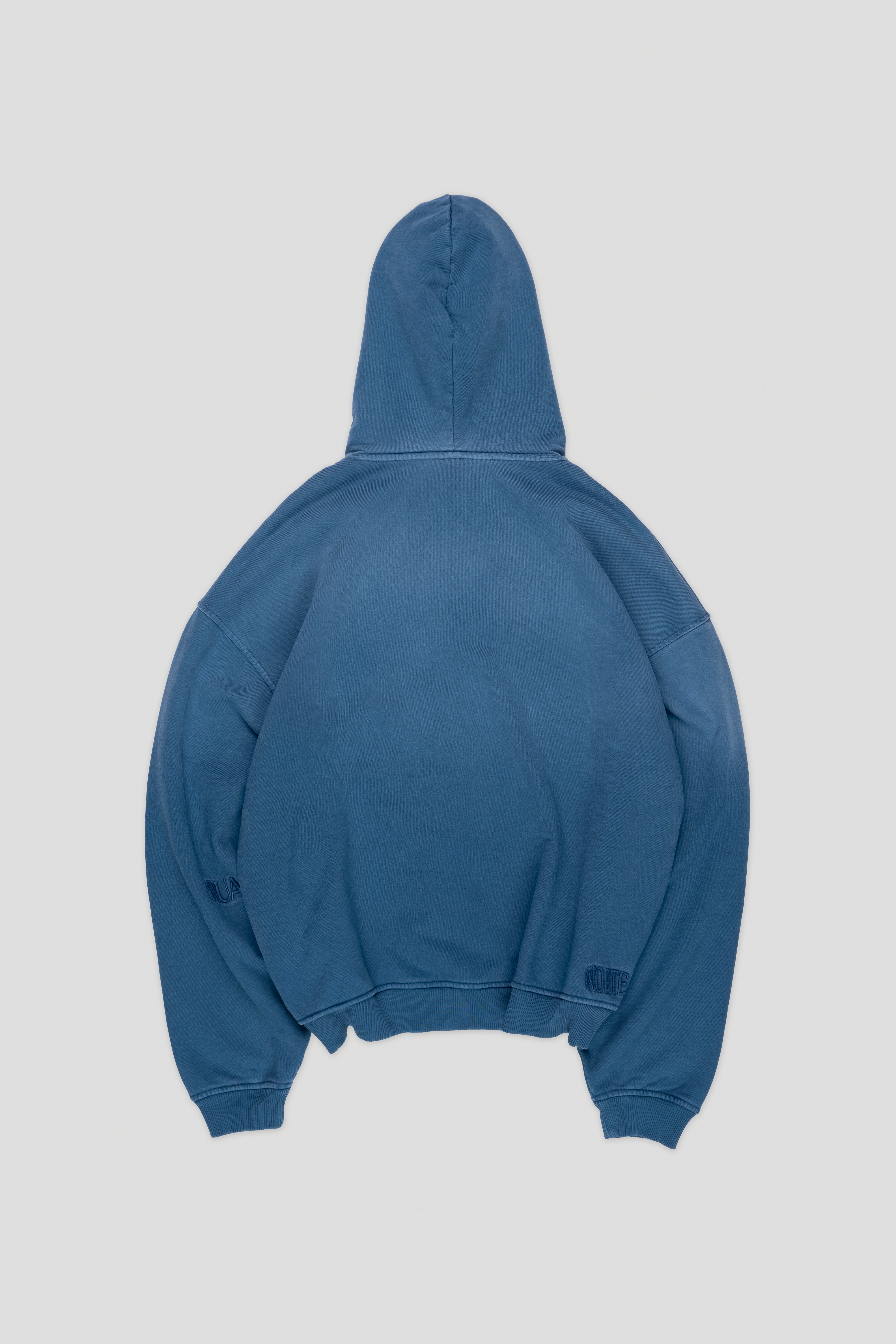 Core Hand Sprayed Zip Hoodie - Faded Blue
