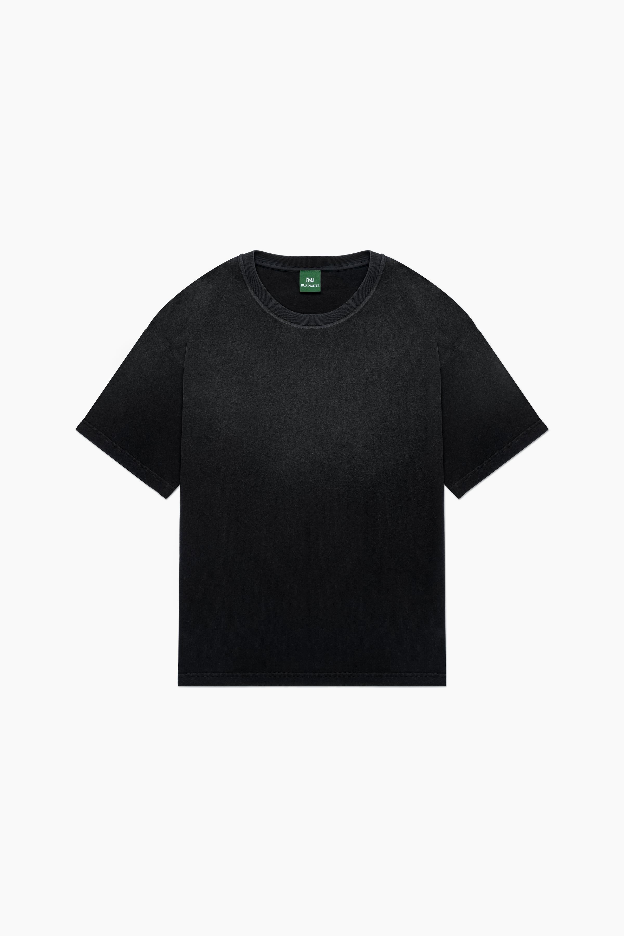 Hand Sprayed Principal T-Shirt - Faded Black